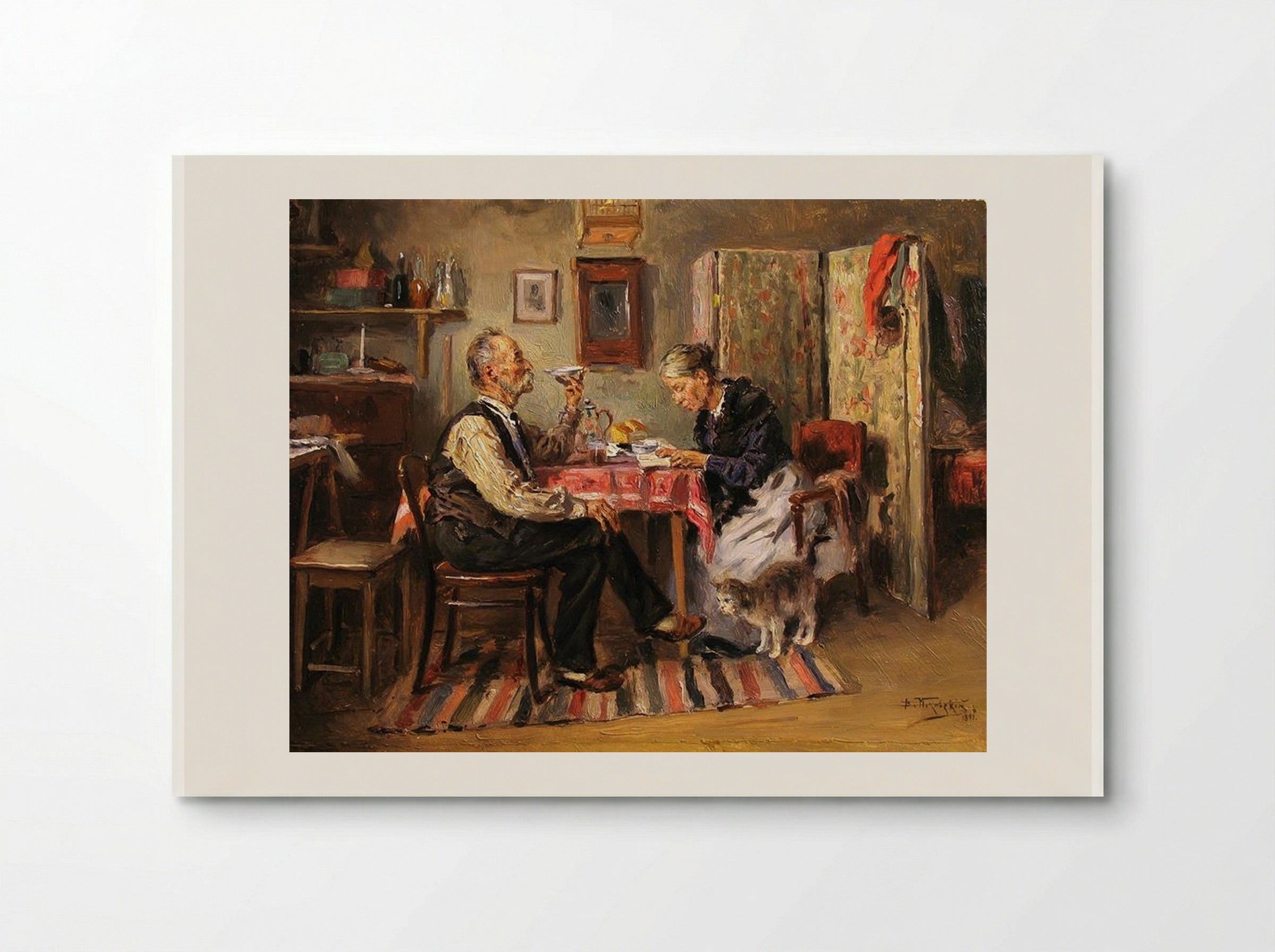 Morning Tea - Vladimir Makovsky - Poster