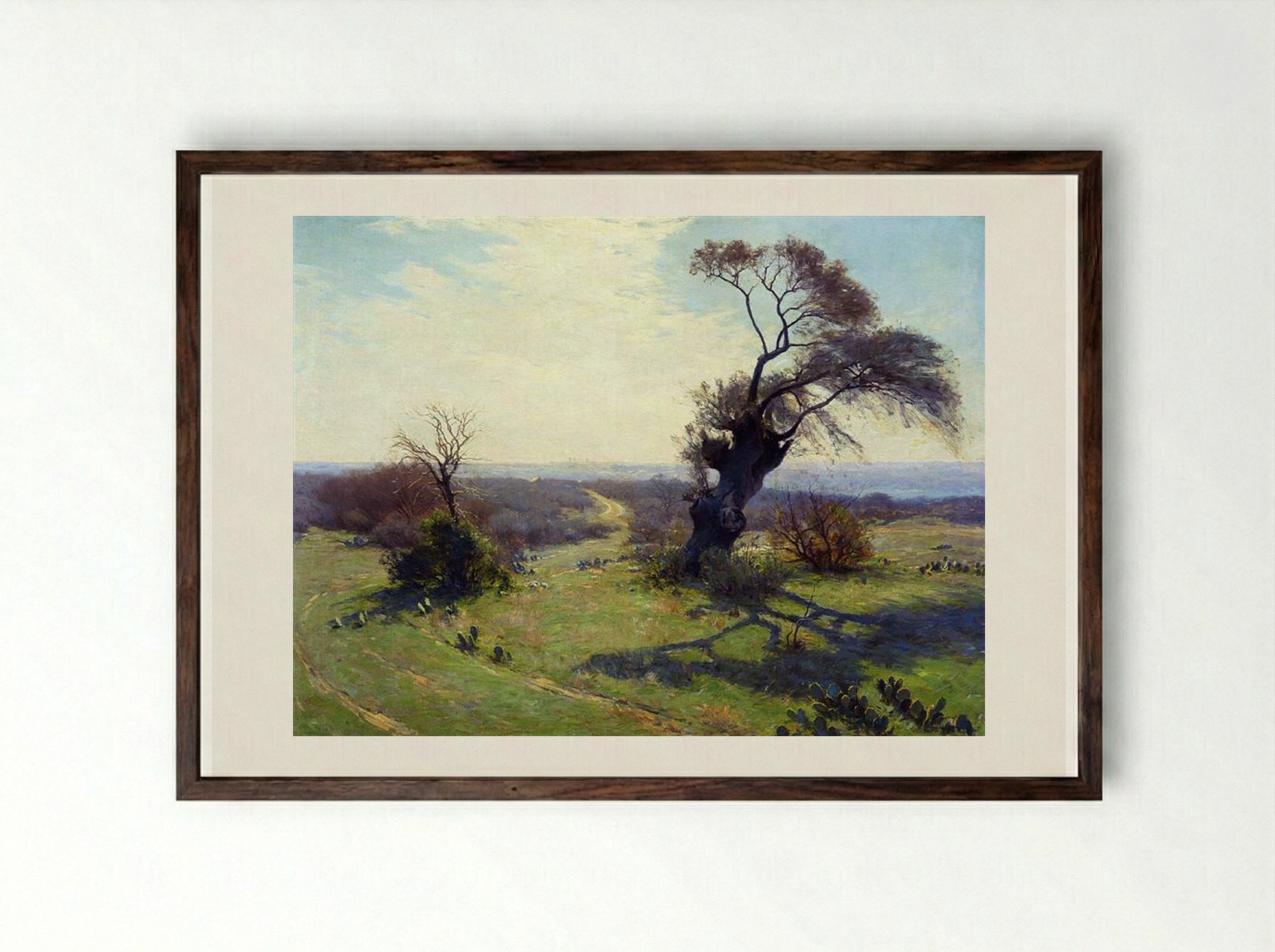 Morning in Spring - Robert Julian Onderdonk - Framed Print Dark Wood