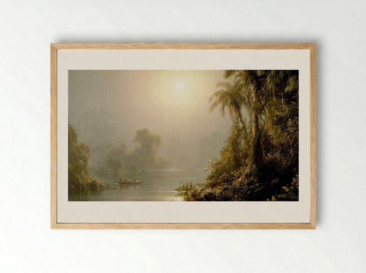 Morning in the Tropics - Frederic Edwin Church - Framed Print Wood