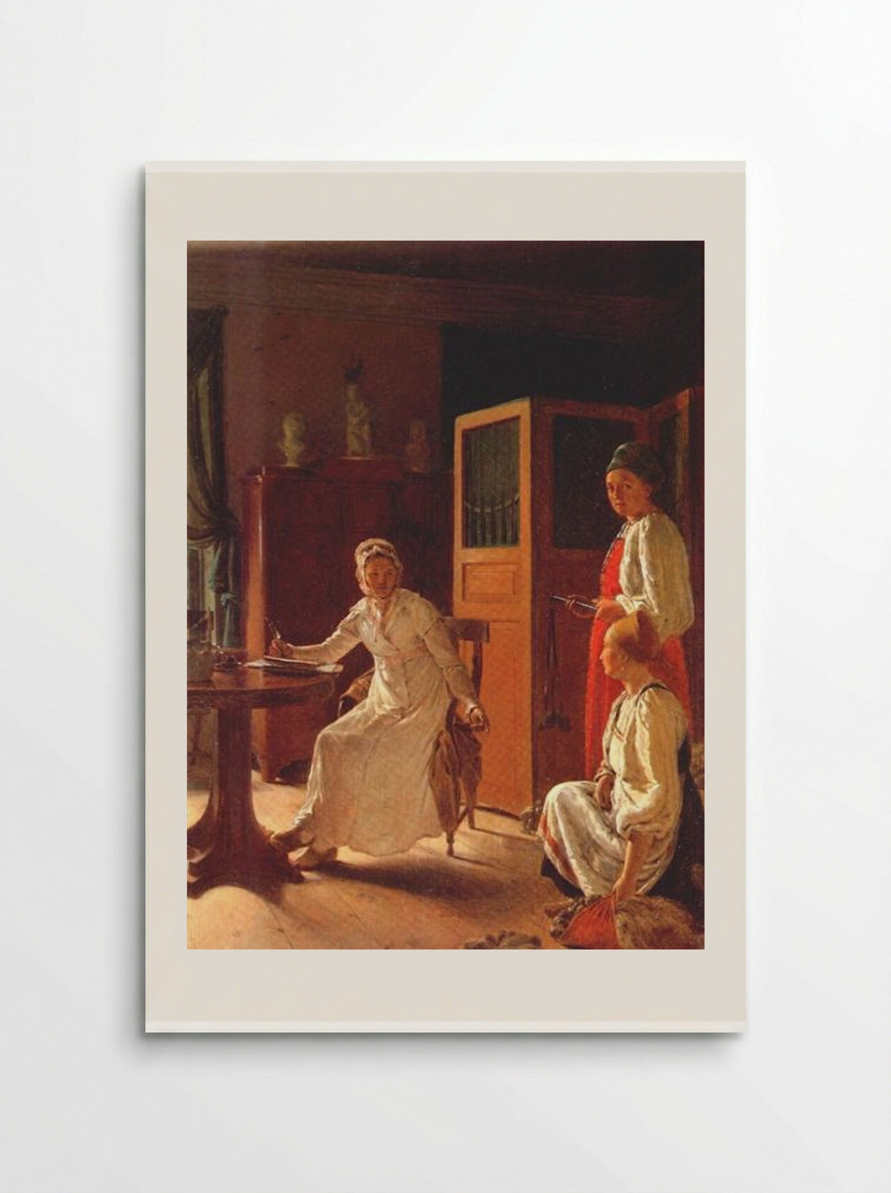 Morning of the Landlady - Alexey Venetsianov - Poster