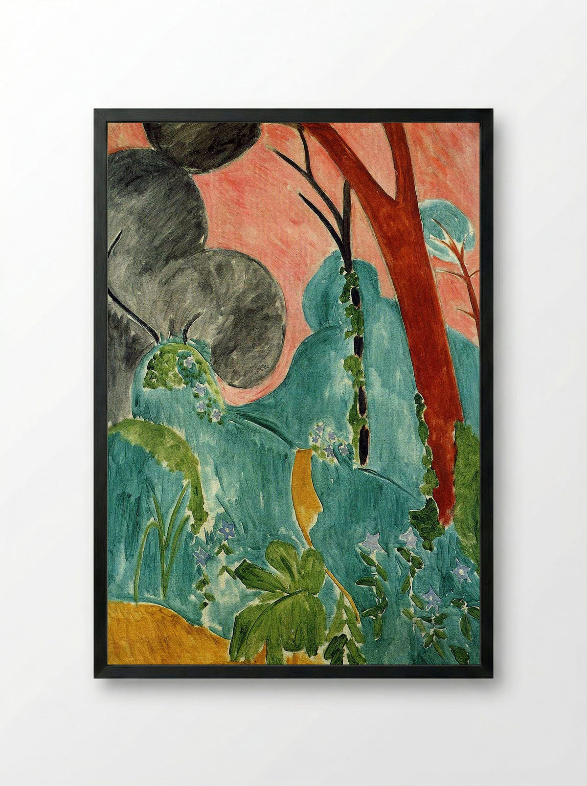 Moroccan Garden - Henri Matisse - Framed Print Black