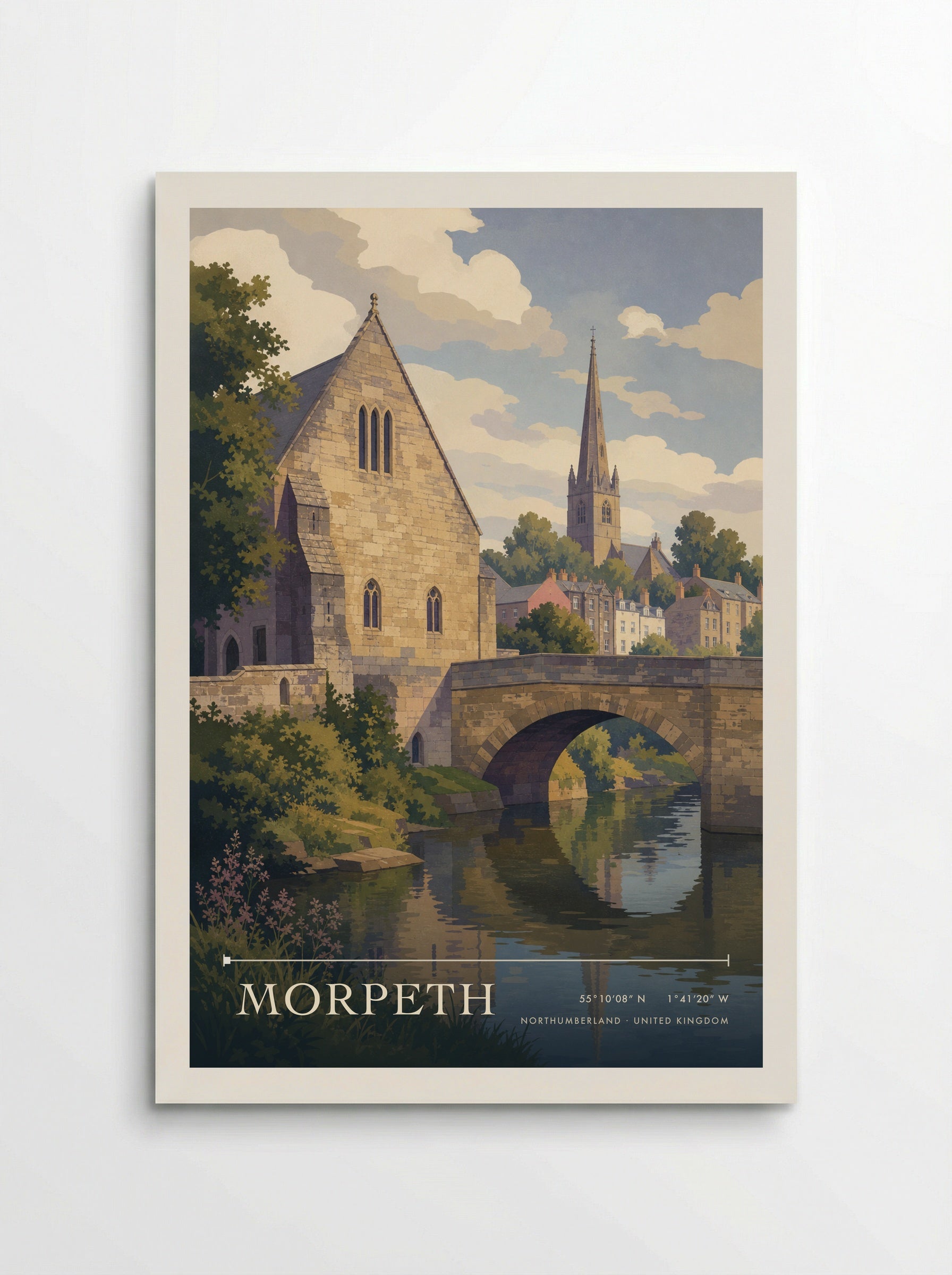 Morpeth Northumberland United Kingdom Travel Poster - Poster