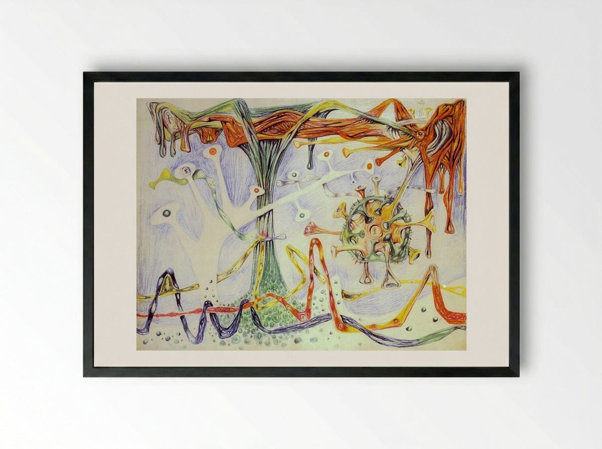 Morphology - Roberto Matta - Framed Print Black