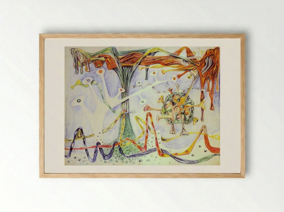 Morphology - Roberto Matta - Framed Print Wood