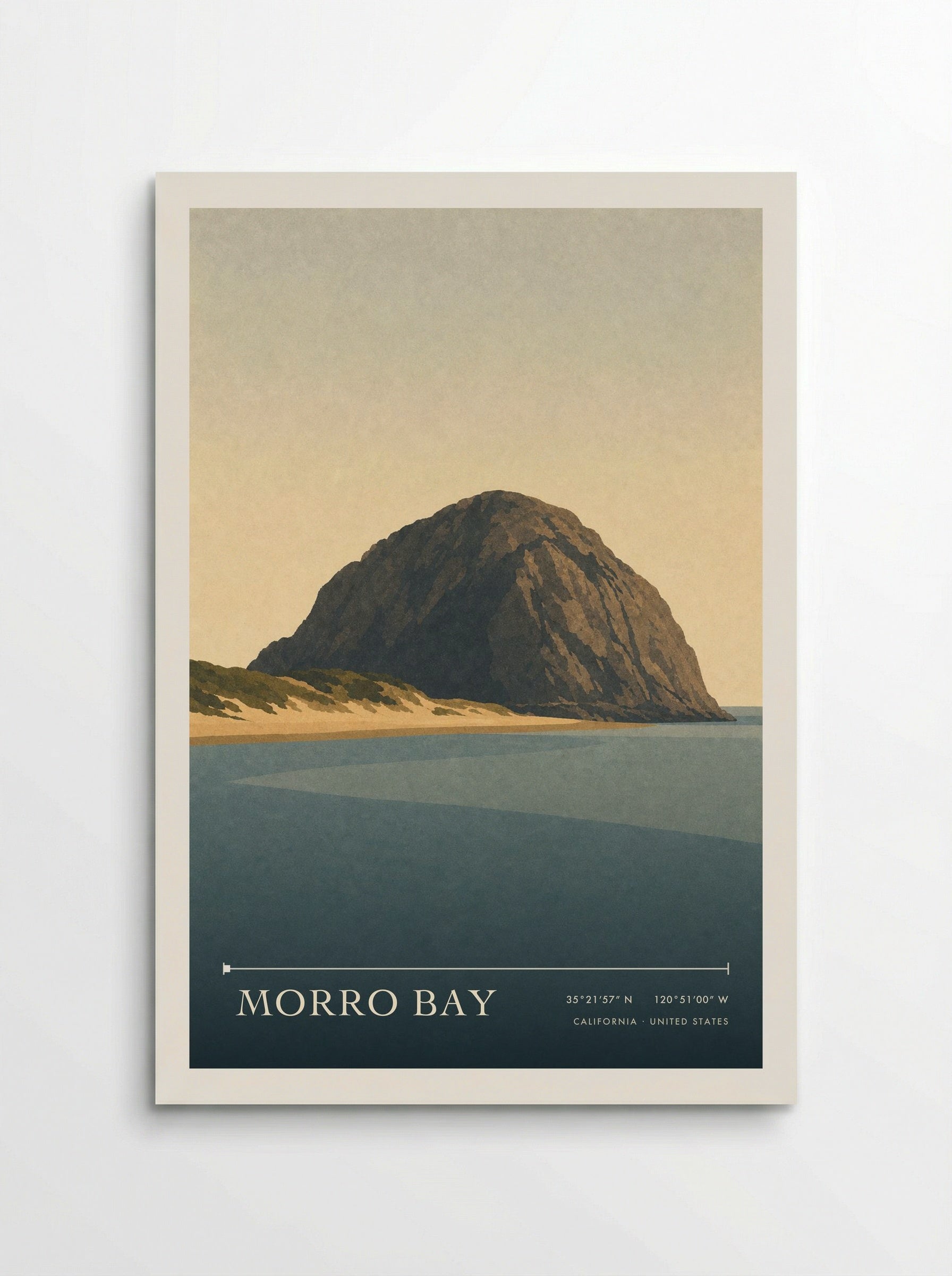 Morro Bay Travel Poster Artwork - Poster