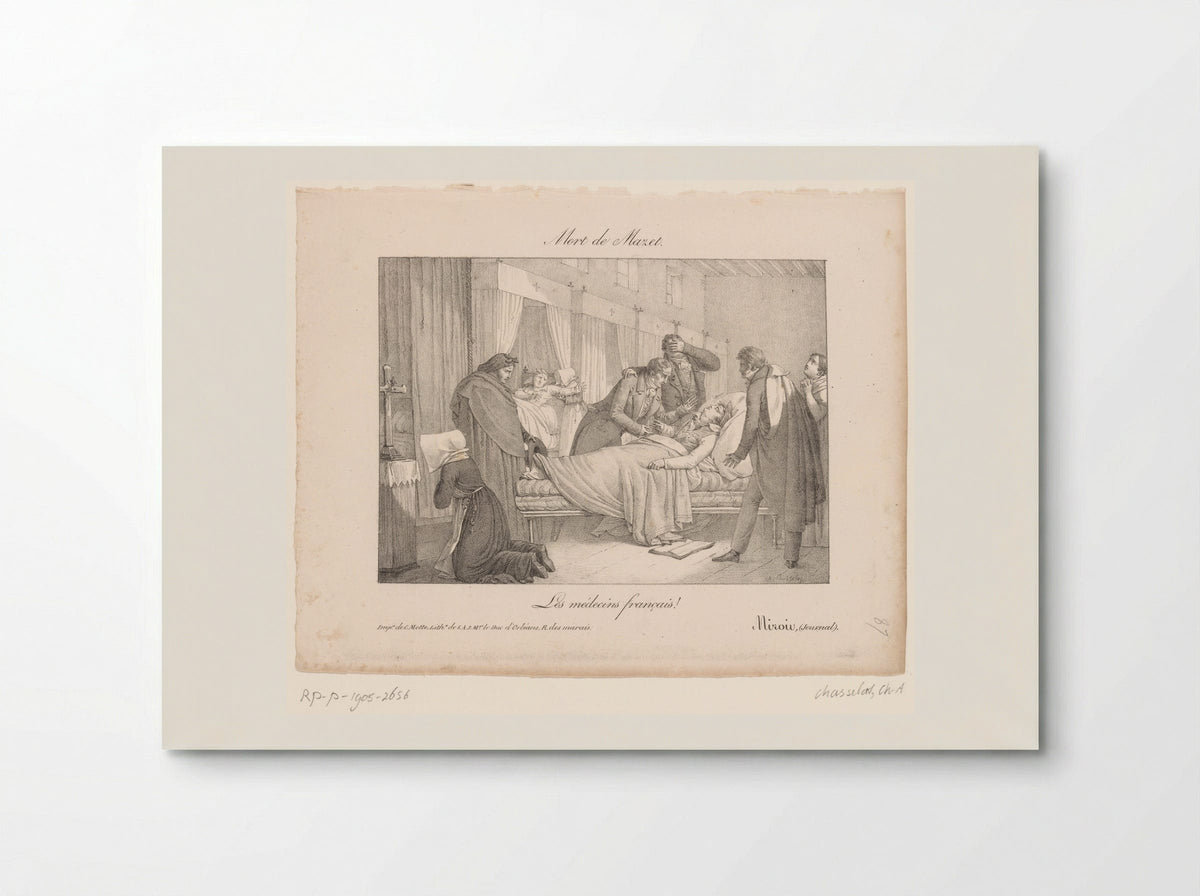 Mort de Mazet - Charles-Abraham Chasselat - Poster