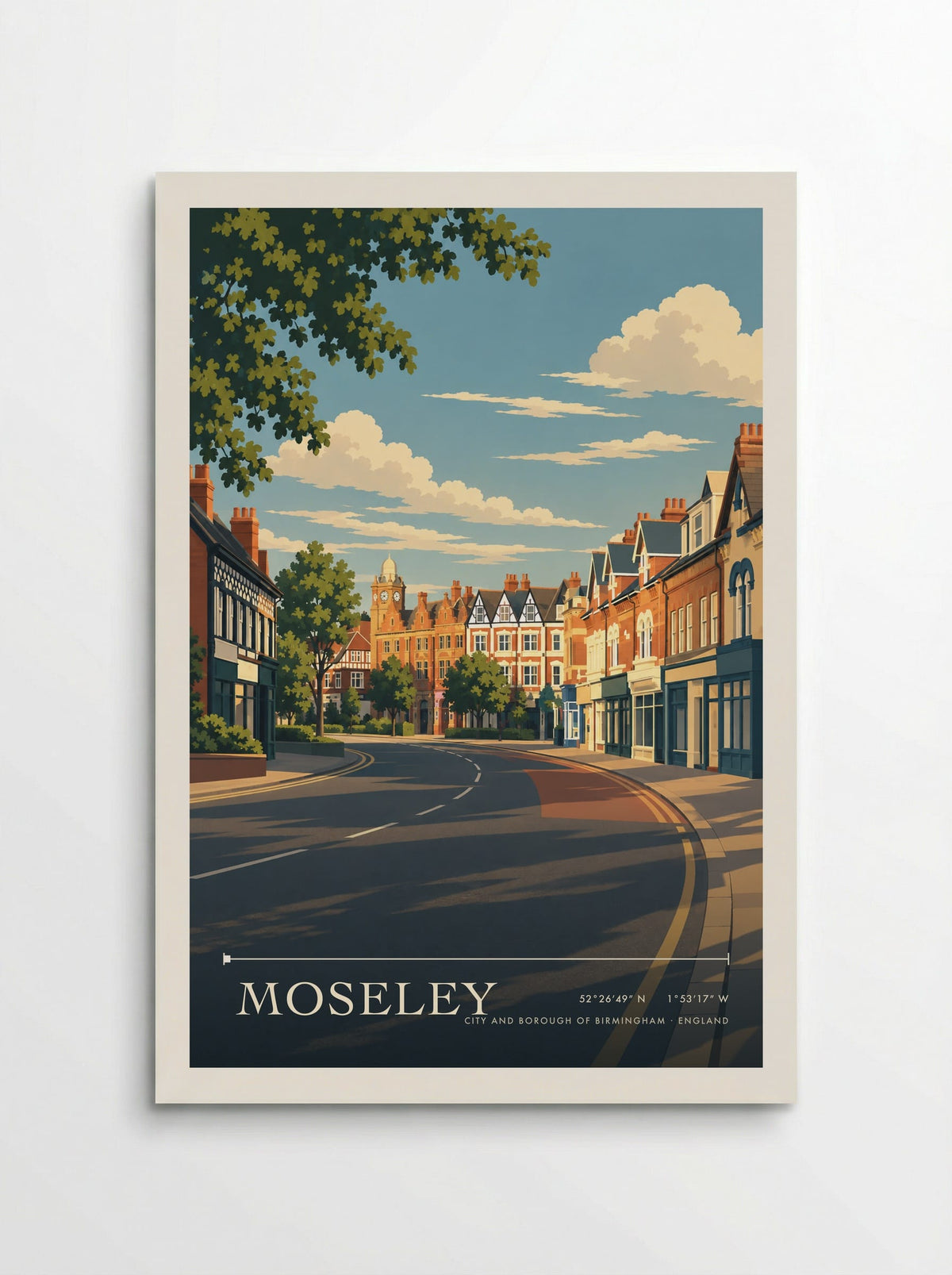 Moseley, City and Borough of Birmingham | Travel Poster - Poster