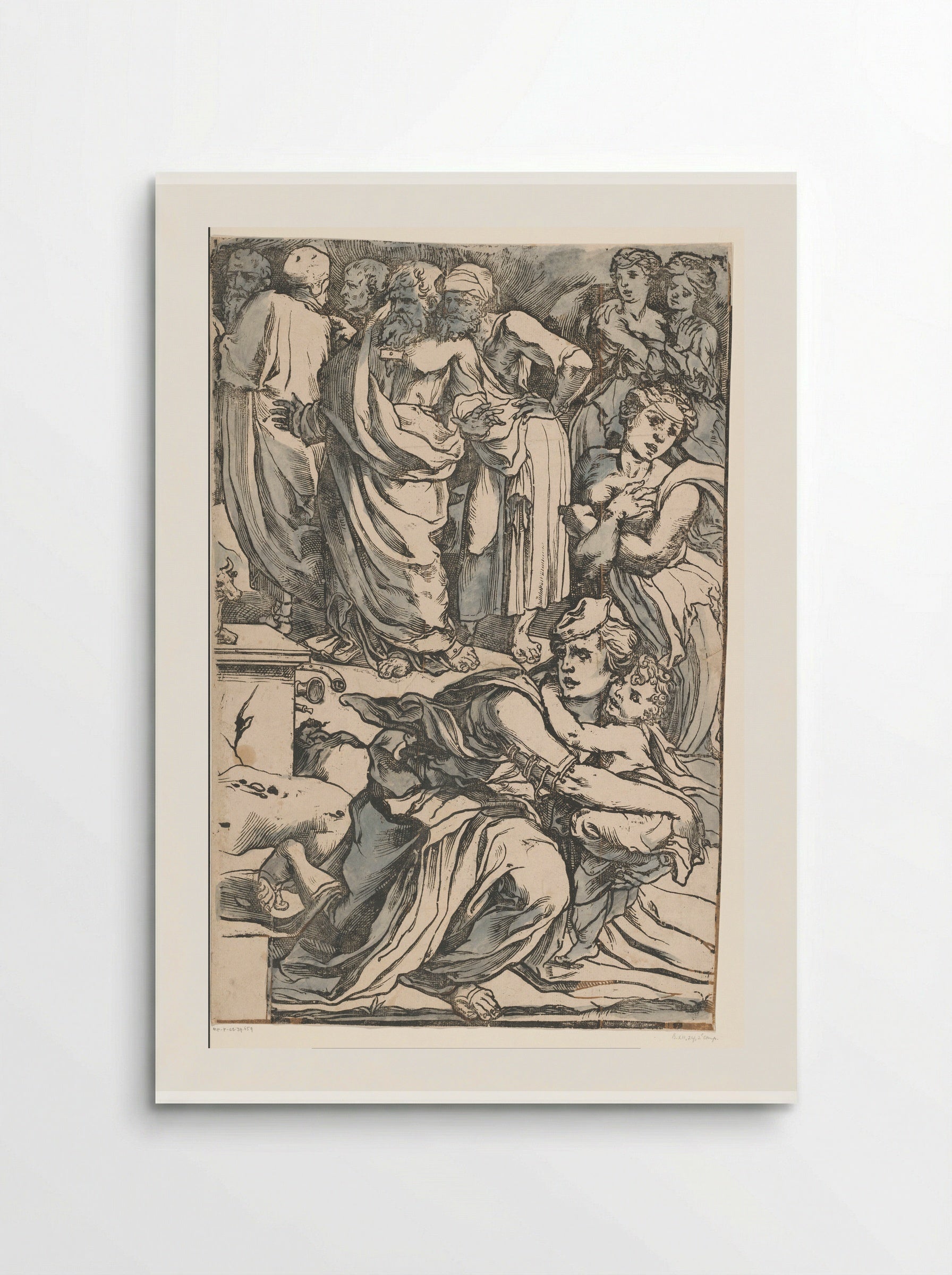 Moses Breaking the Tablets of the Law (Fourth Part) - Andrea Andreani - Poster