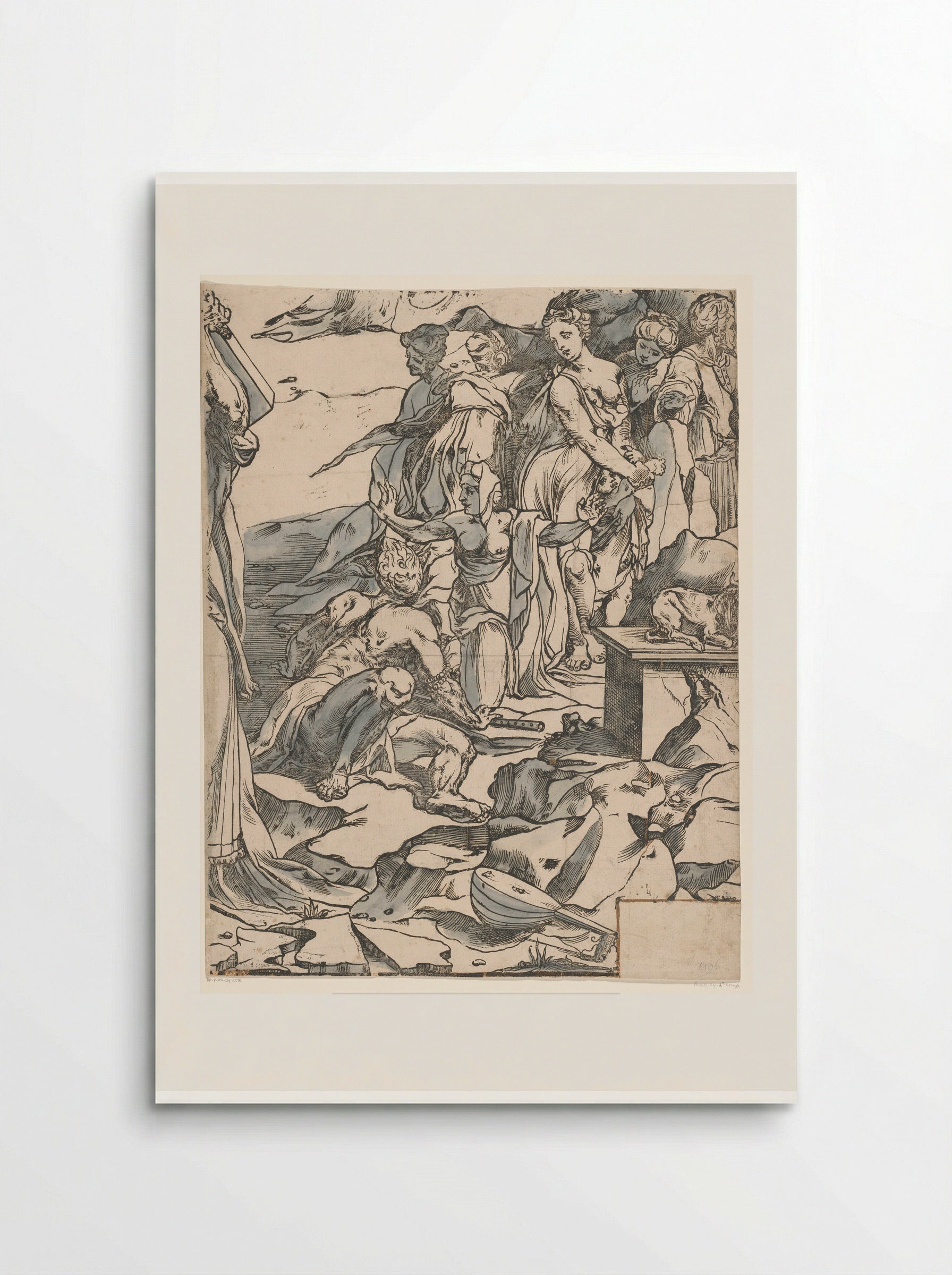 Moses Breaking the Tablets of the Law (Third Part) - Andrea Andreani - Poster
