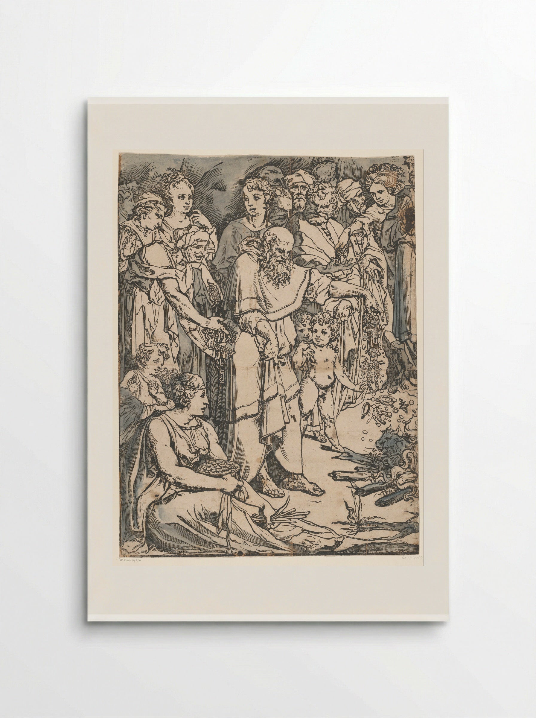 Moses Breaking the Tablets of the Law - Andrea Andreani - Poster
