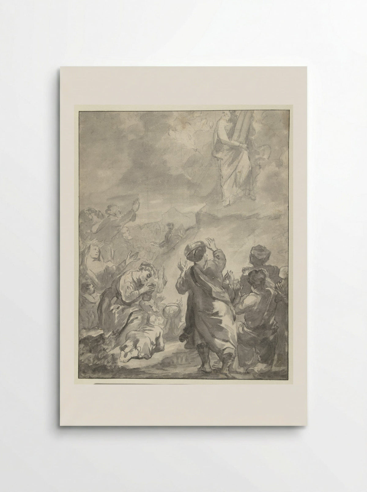 Moses Descending from Mount Sinai with the Ten Commandments - Ferdinand Bol - Poster