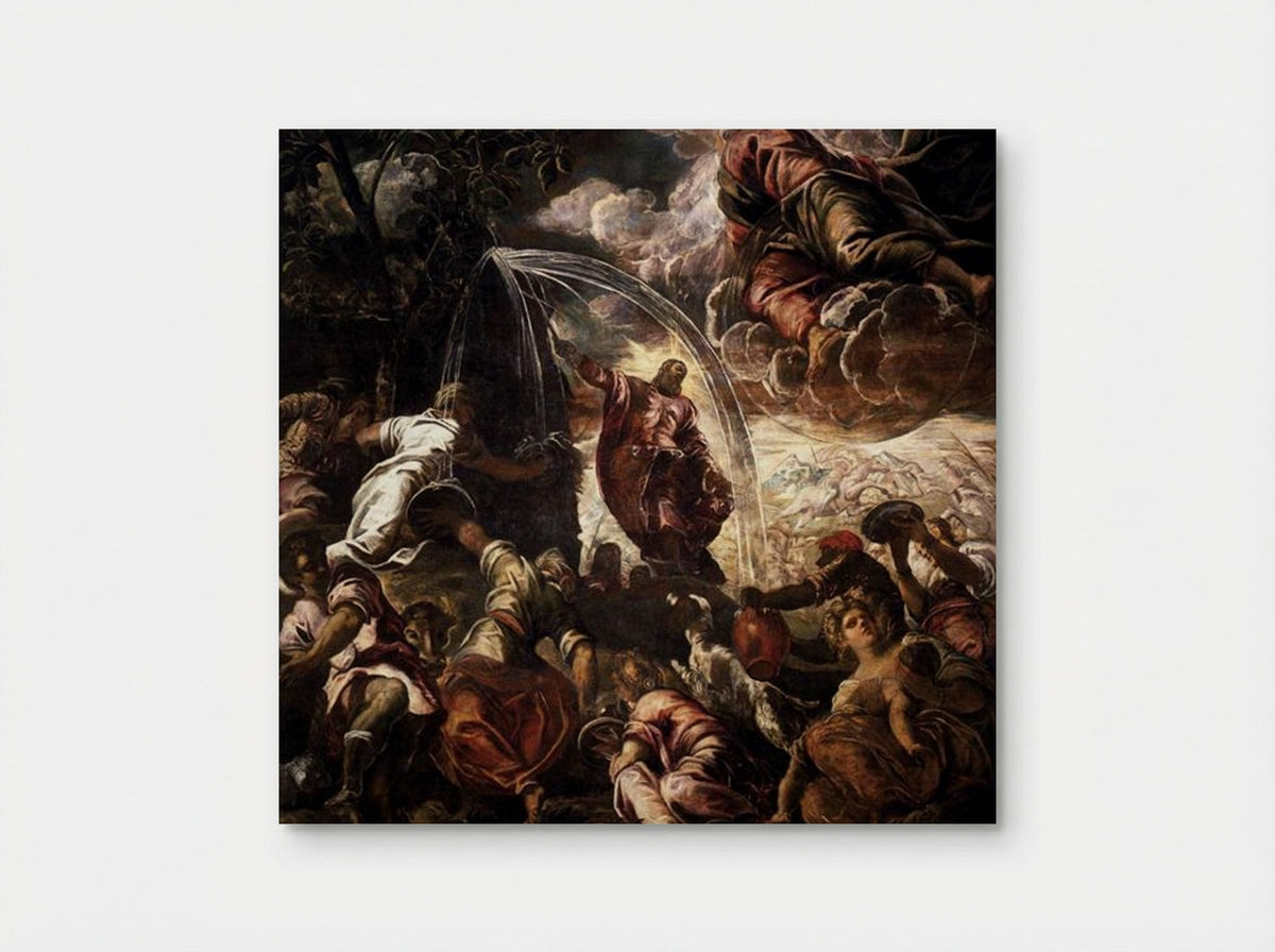 Moses Drawing Water from the Rock - Tintoretto - Poster