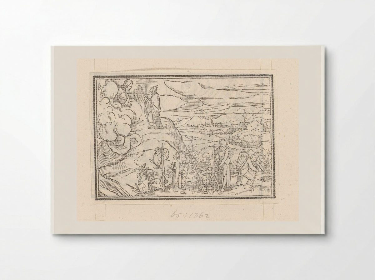 Moses Receiving Instructions for the Harvest and Viticulture - Veit Rudolf Specklin - Poster