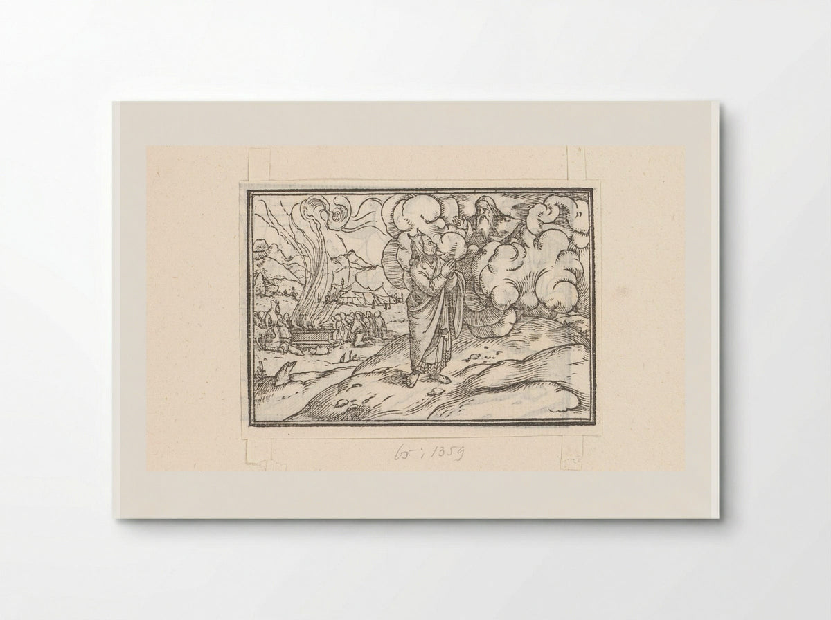 Moses Receiving Instructions on Burnt Offerings - Veit Rudolf Specklin - Poster
