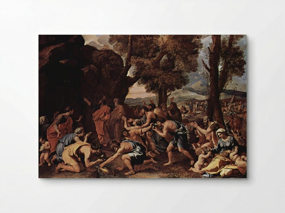 Moses Striking Water from the Rock - Nicolas Poussin - Poster
