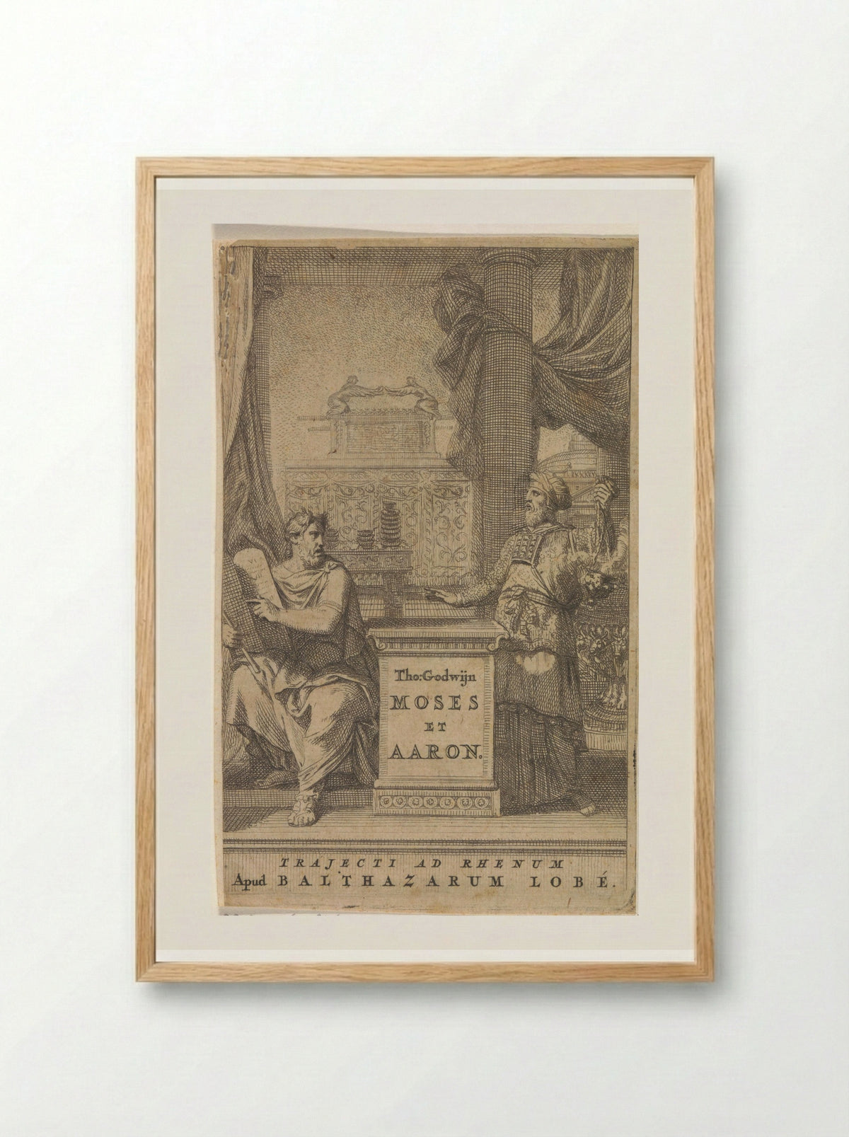 Moses and Aaron - Gerard de Lairesse - Framed Print Wood