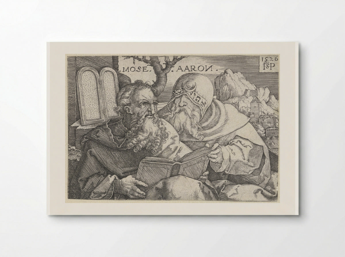 Moses and Aaron - Hans Sebald Beham - Poster