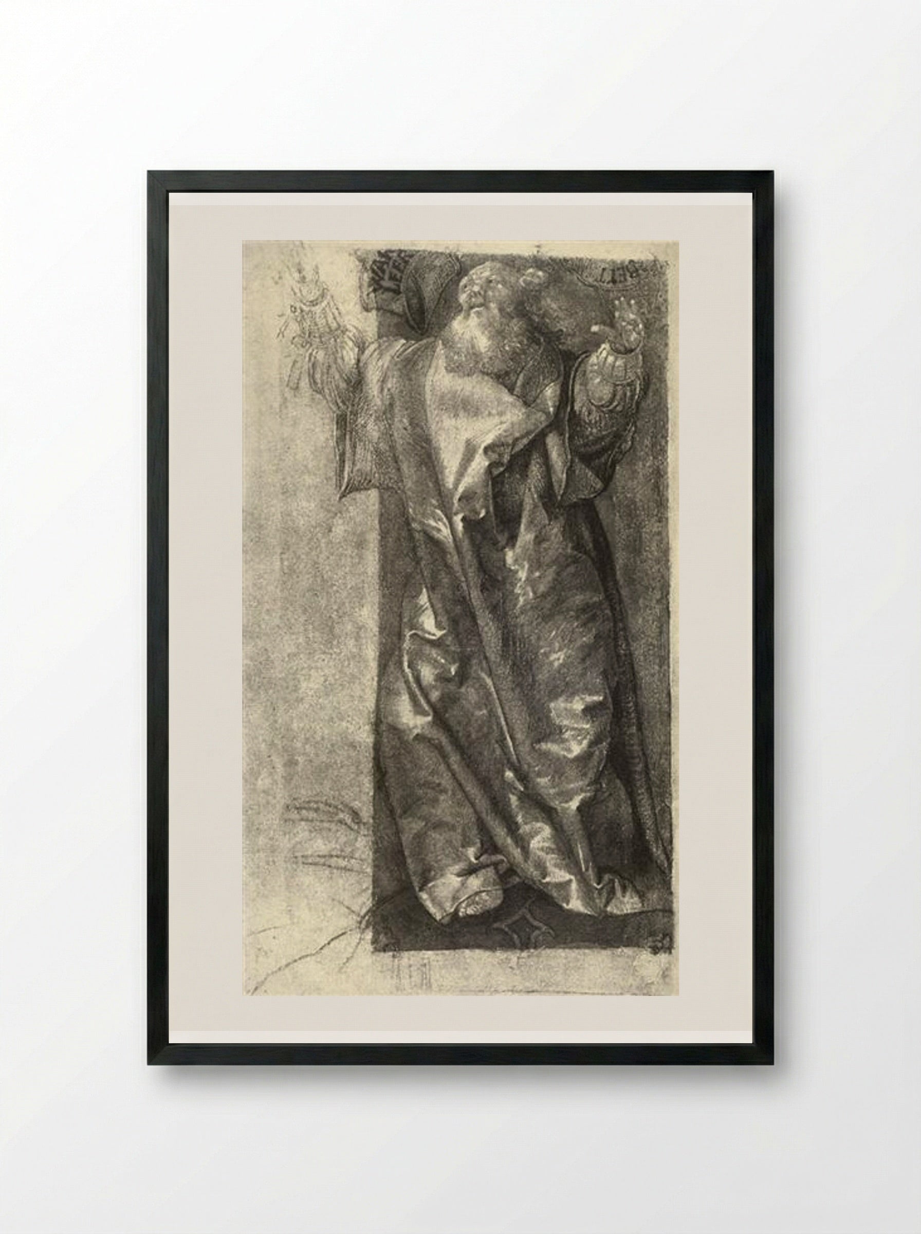 Moses - Matthias Grünewald - Framed Print Black
