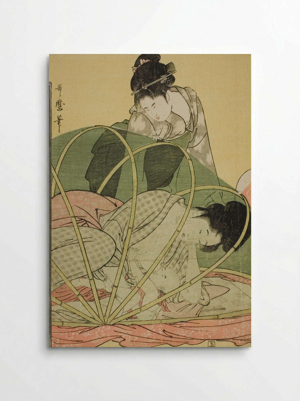 Mosquito Net for a Baby - Kitagawa Utamaro - Poster