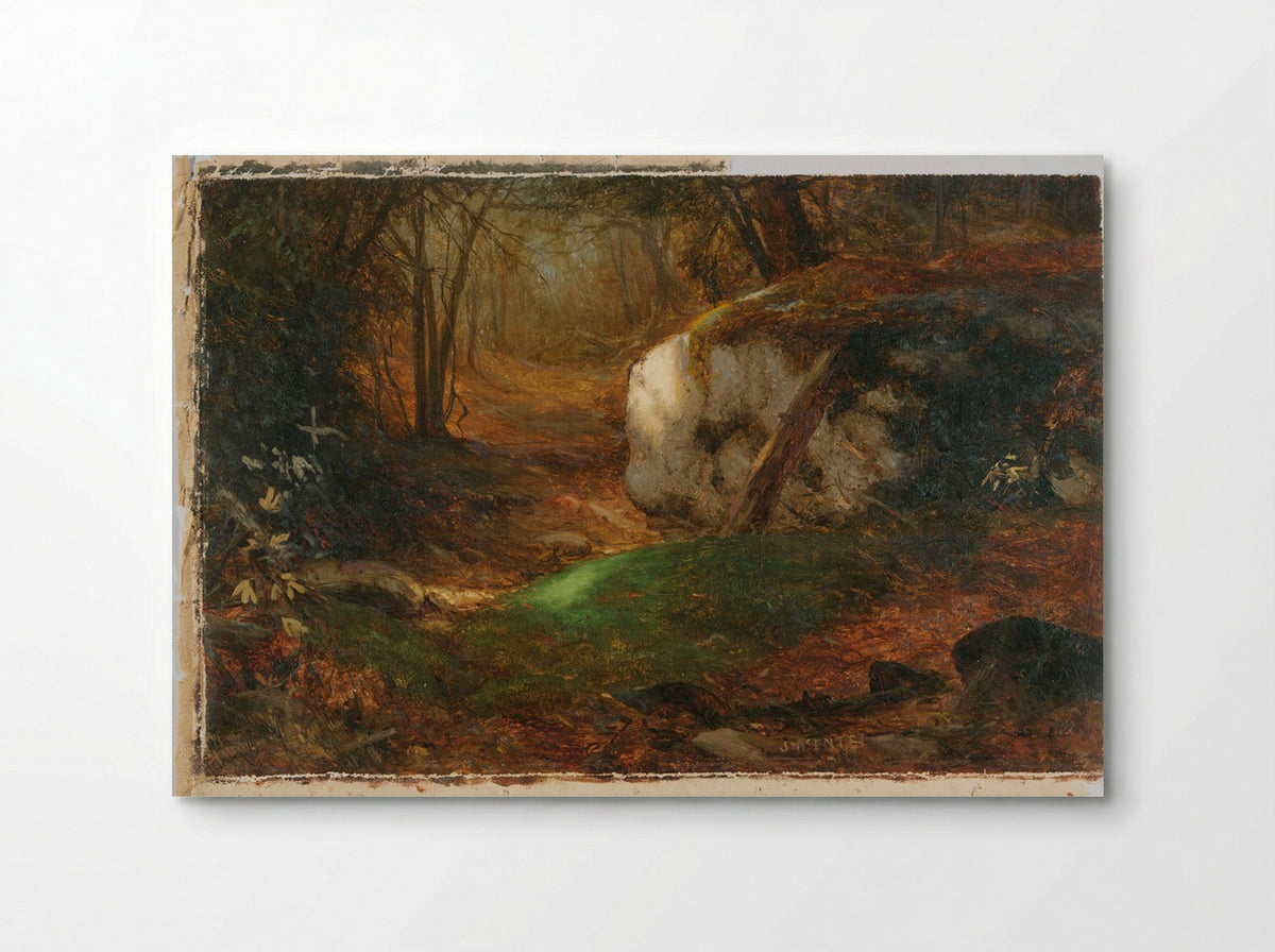 Mossy Bank - Jervis McEntee - Poster