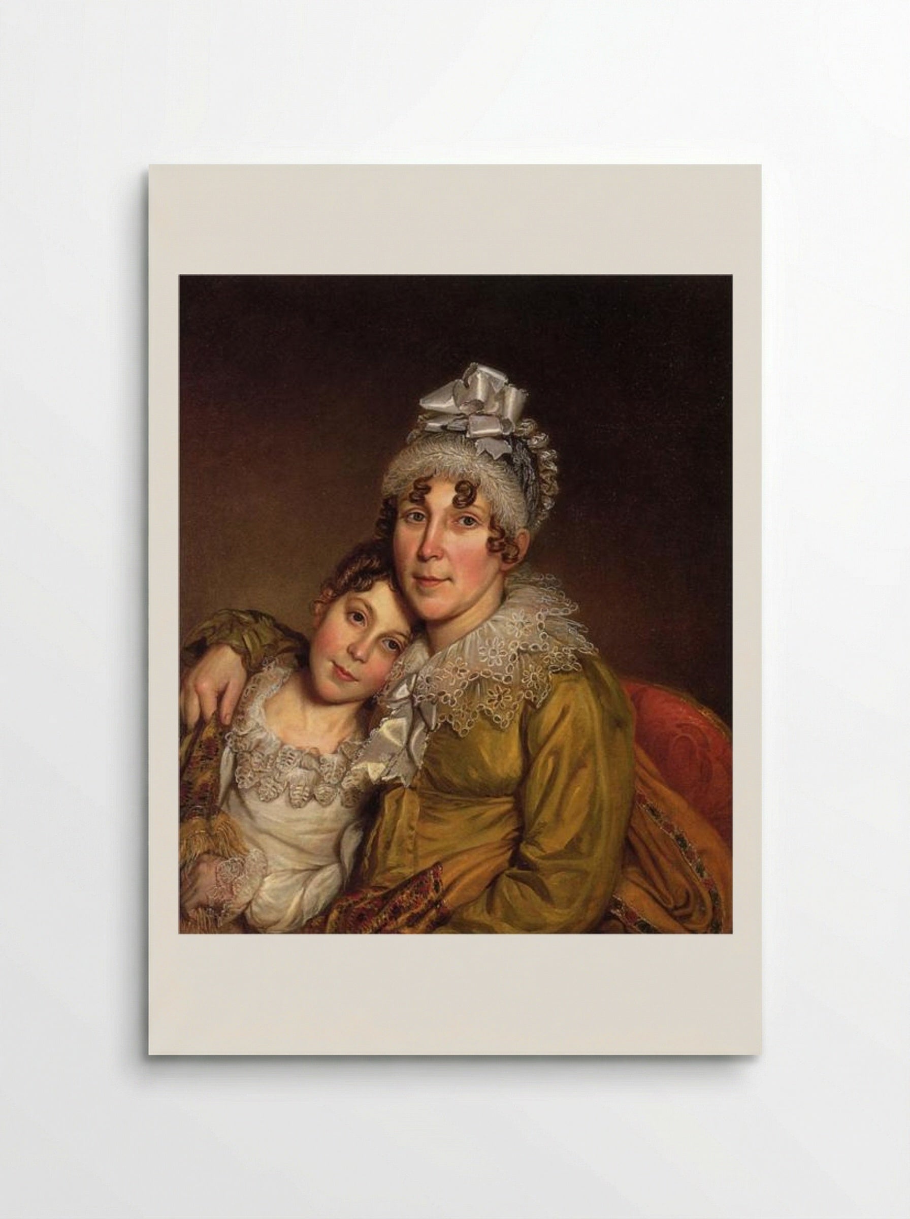 Mother Caressing Her Convalescent Daughter - Charles Willson Peale - Poster