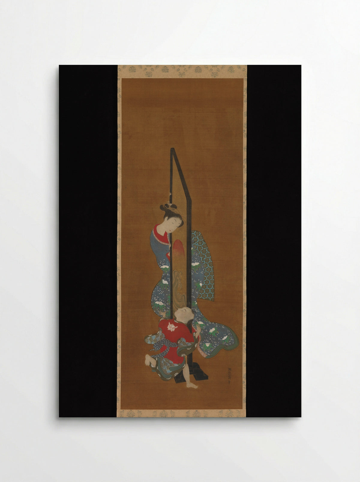 Mother and Child at Play - Isoda Koryūsai - Poster