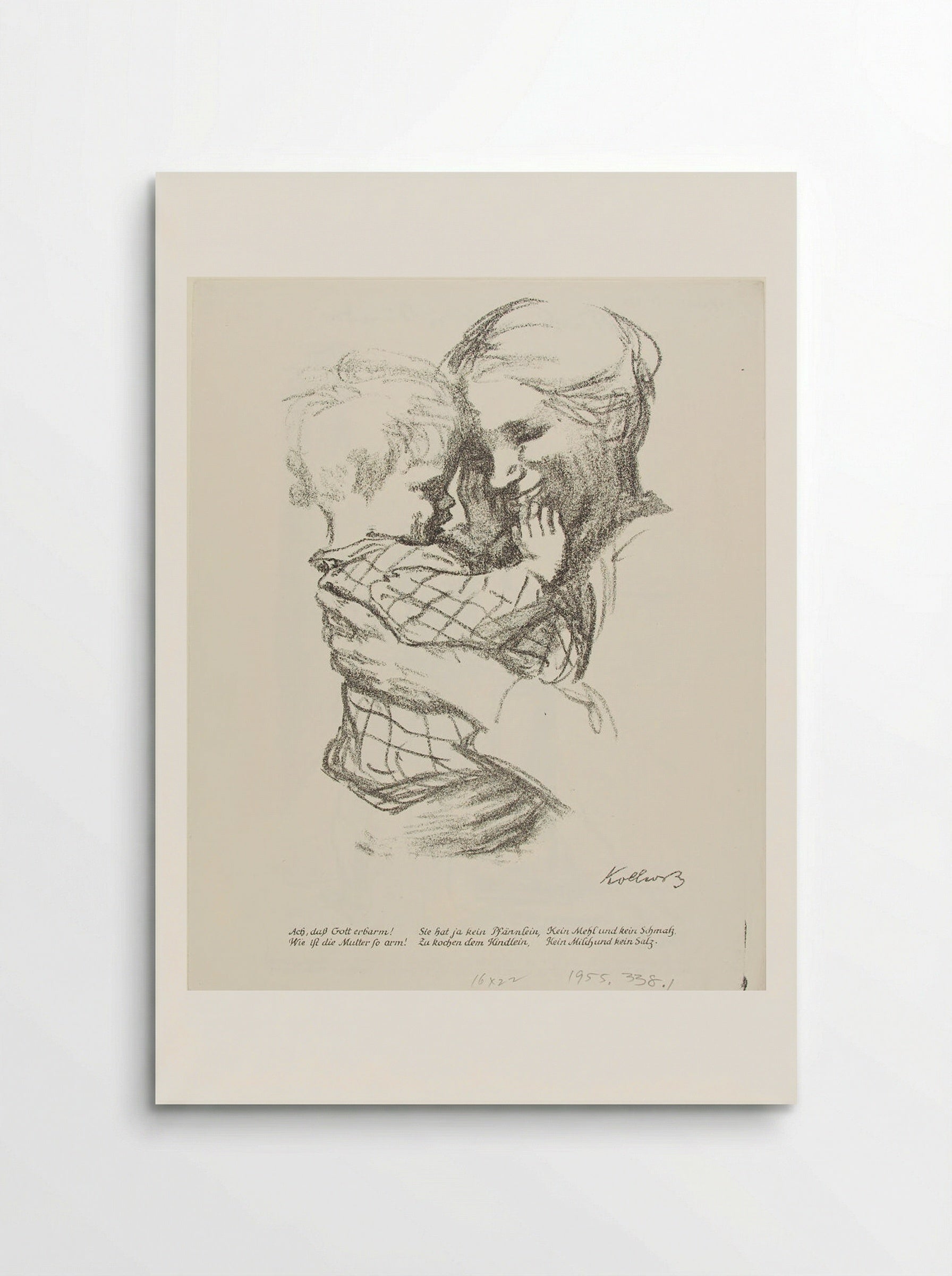 Mother and Child, from Bildermann - Käthe Kollwitz - Poster