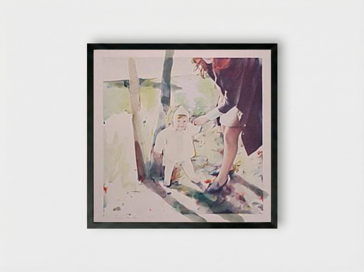 Mother and Child - Richard Hamilton - Framed Print Black