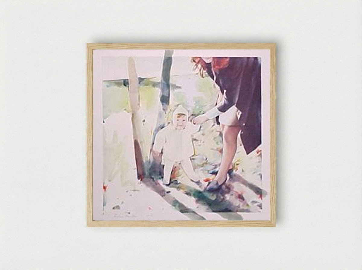 Mother and Child - Richard Hamilton - Framed Print Wood