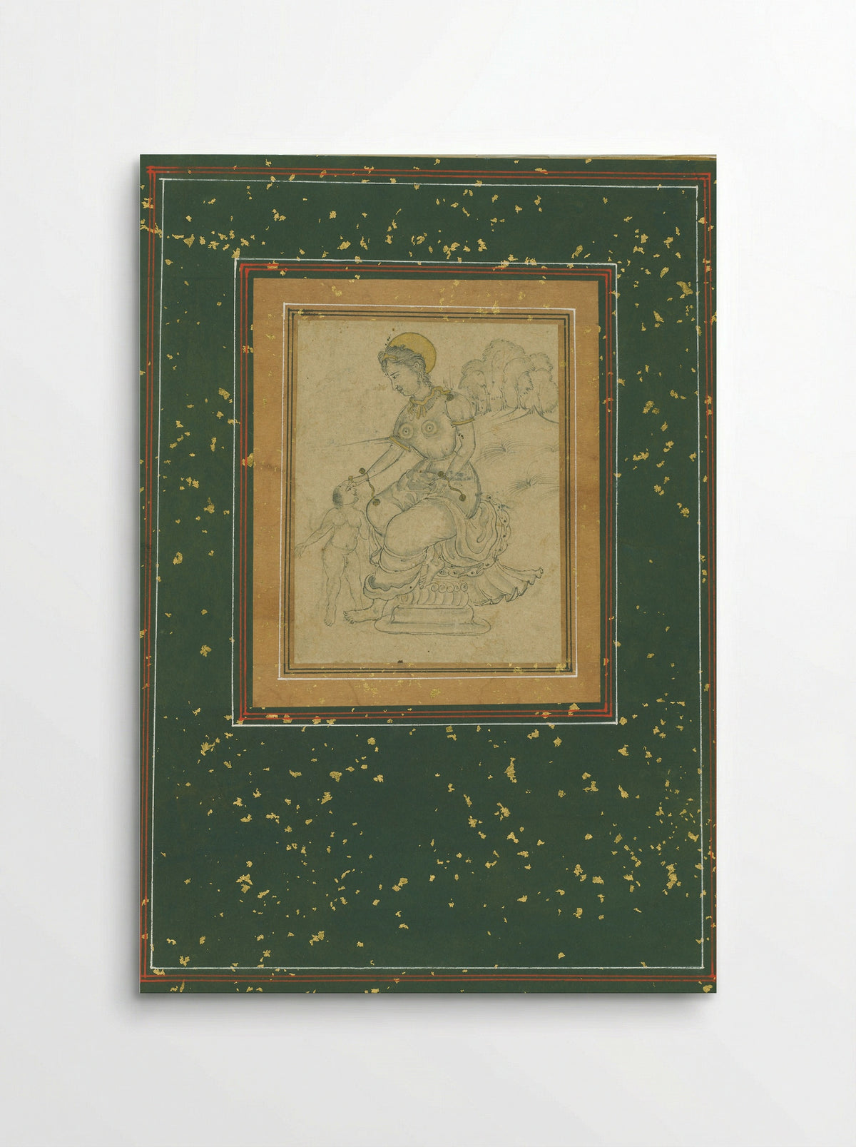 Mother and Child - Mughal School - Poster