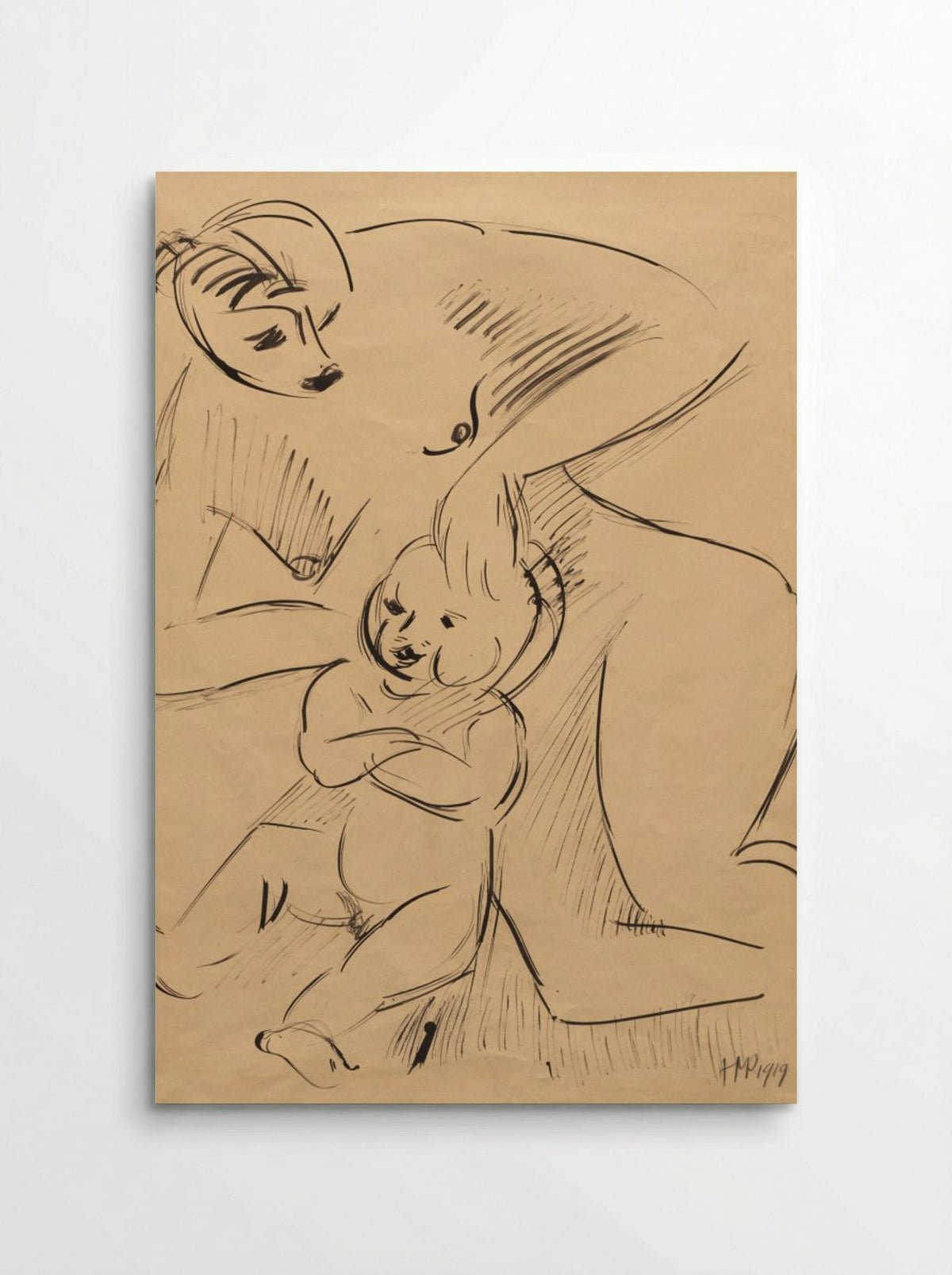 Mother and Child - Max Pechstein - Poster