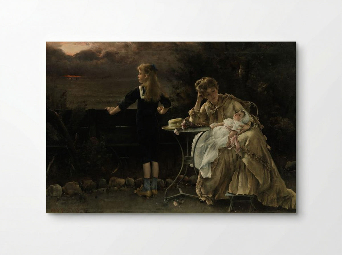 Mother and Children - Alfred Stevens - Poster