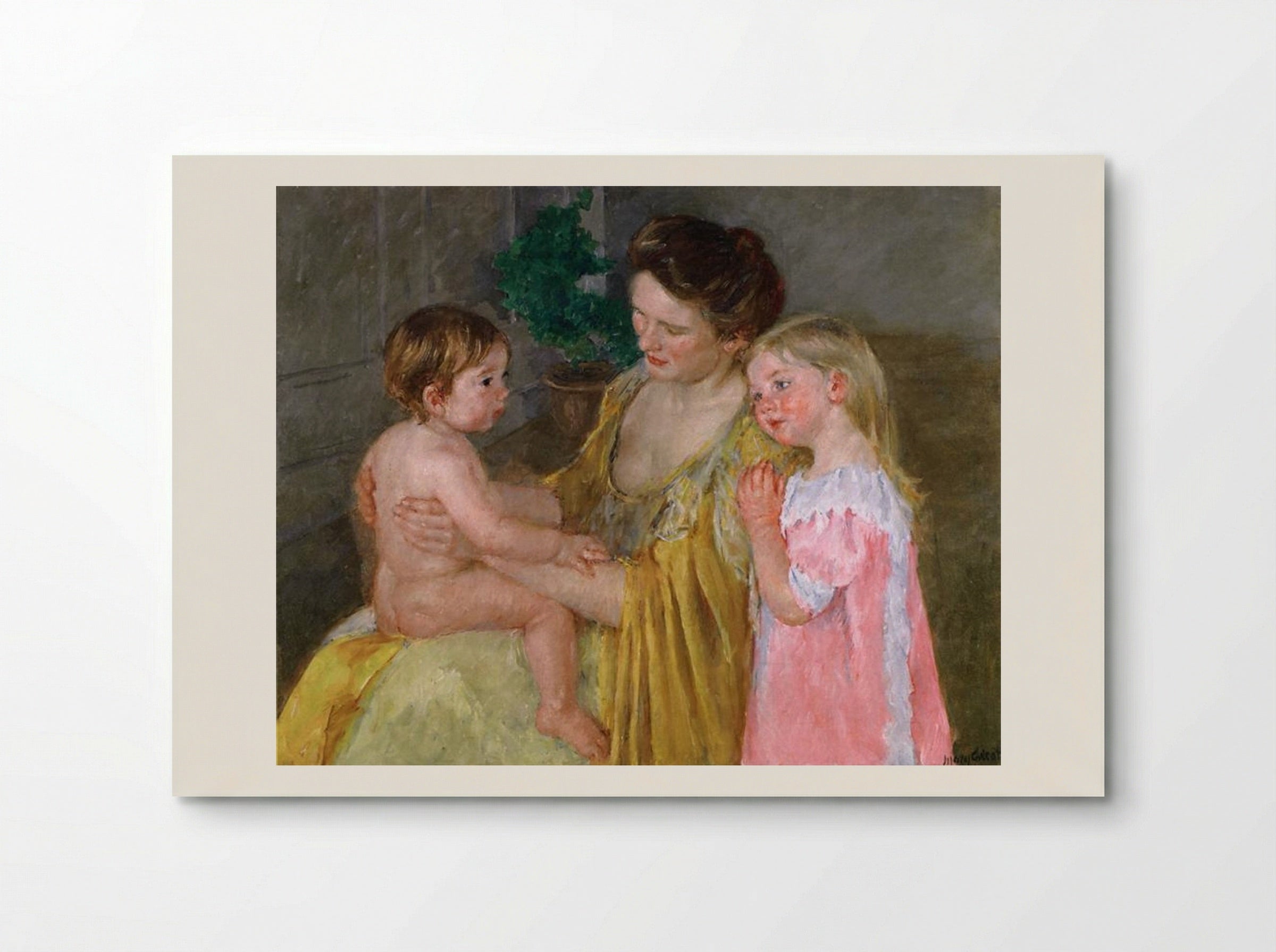 Mother and Two Children - Mary Cassatt - Poster