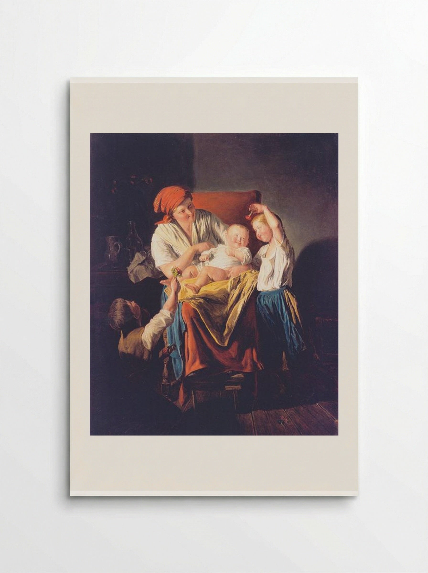 Mother's Joy - Ferdinand Georg Waldmüller - Poster