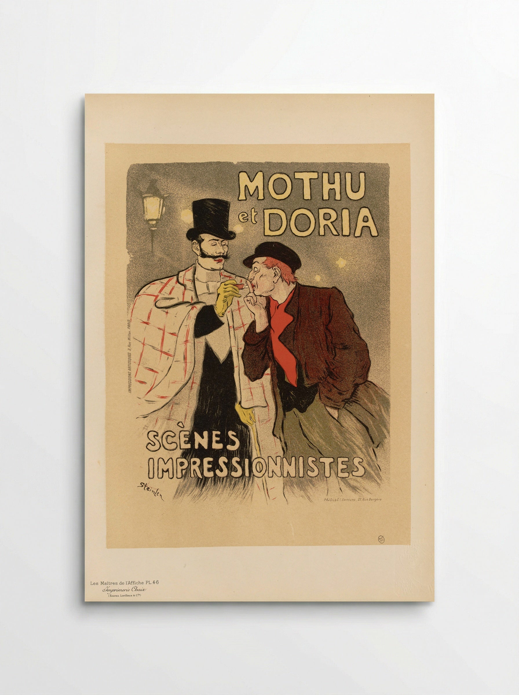 Mothu et Doria, Scènes Impressionnistes - Théophile Steinlen - Poster