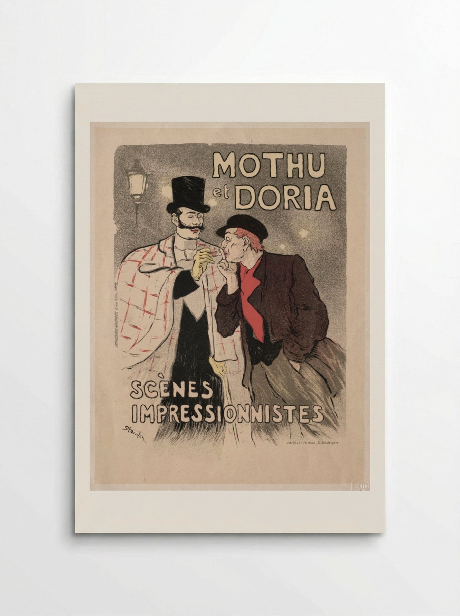 Mothu et Doria - Scènes impressionnistes - Théophile Alexandre Steinlen - Poster