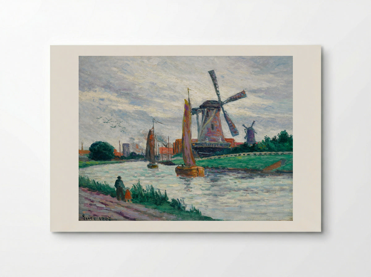 Moulins En Hollande - Maximilien Luce - Poster