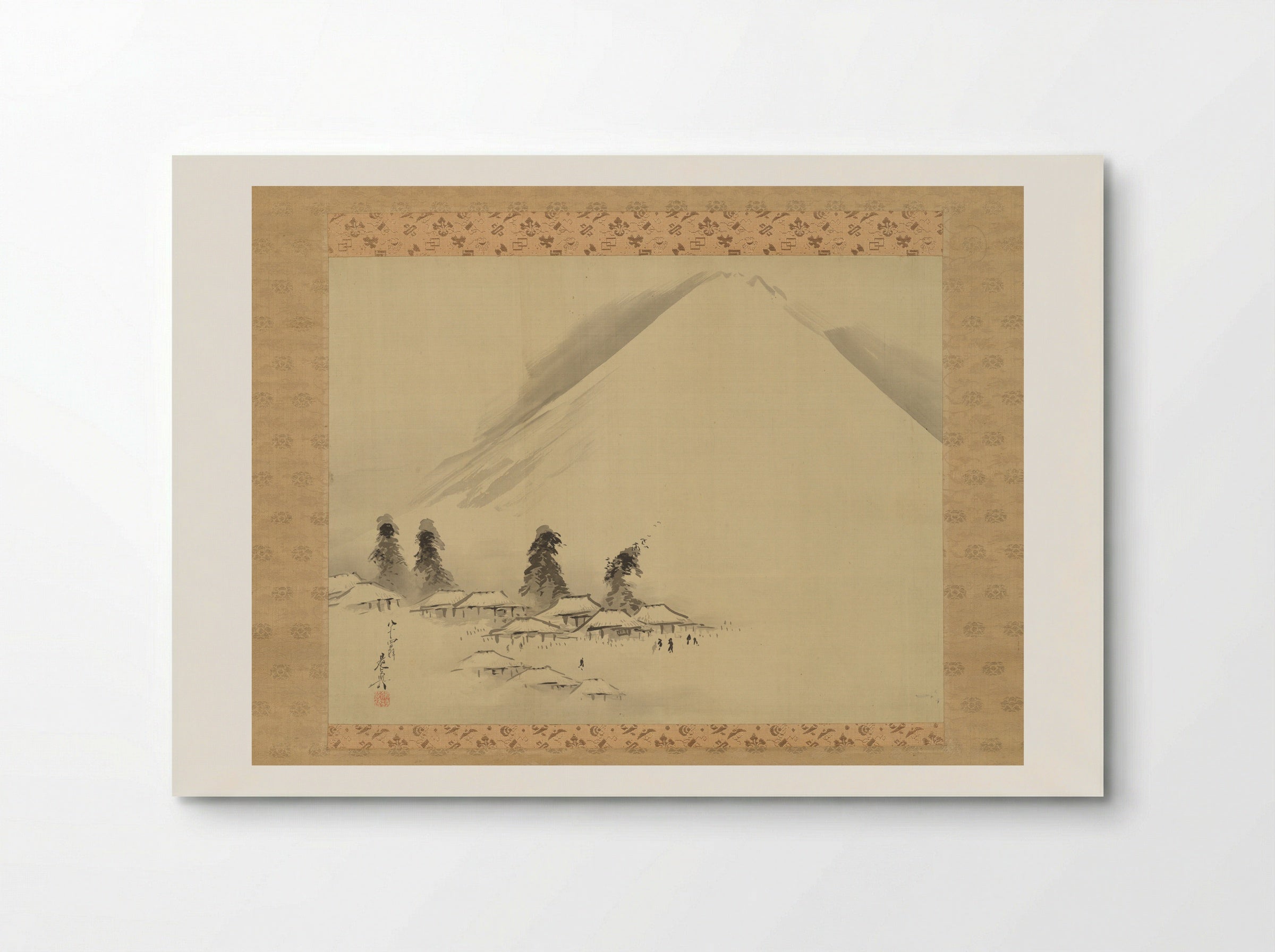 Mount Fuji in Winter - Shibata Zeshin - Poster