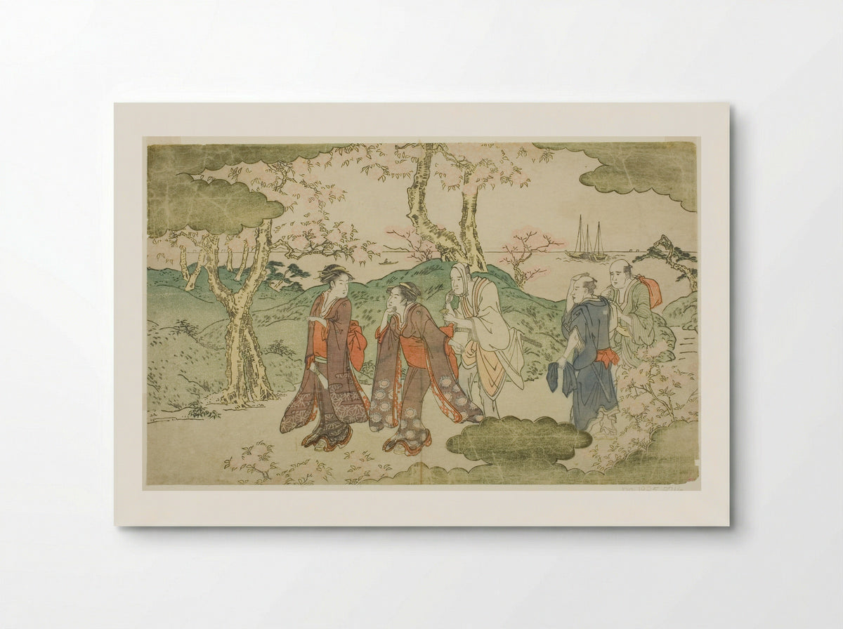 Mount Goten, from the illustrated book Statue of Fugen (Fugen-zo) - Kitagawa Utamaro - Poster