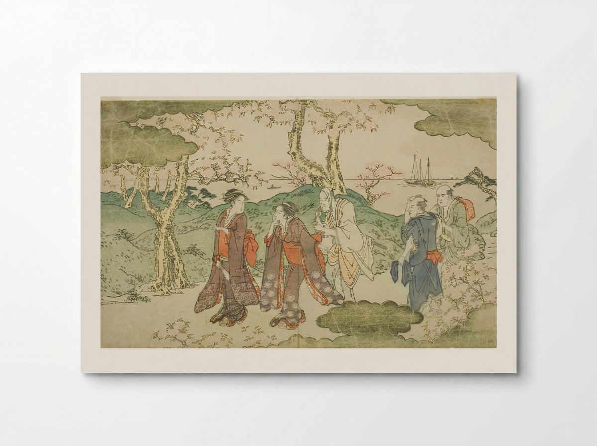Mount Goten, from the illustrated book Statue of Fugen (Fugen-zo) - Kitagawa Utamaro - Poster