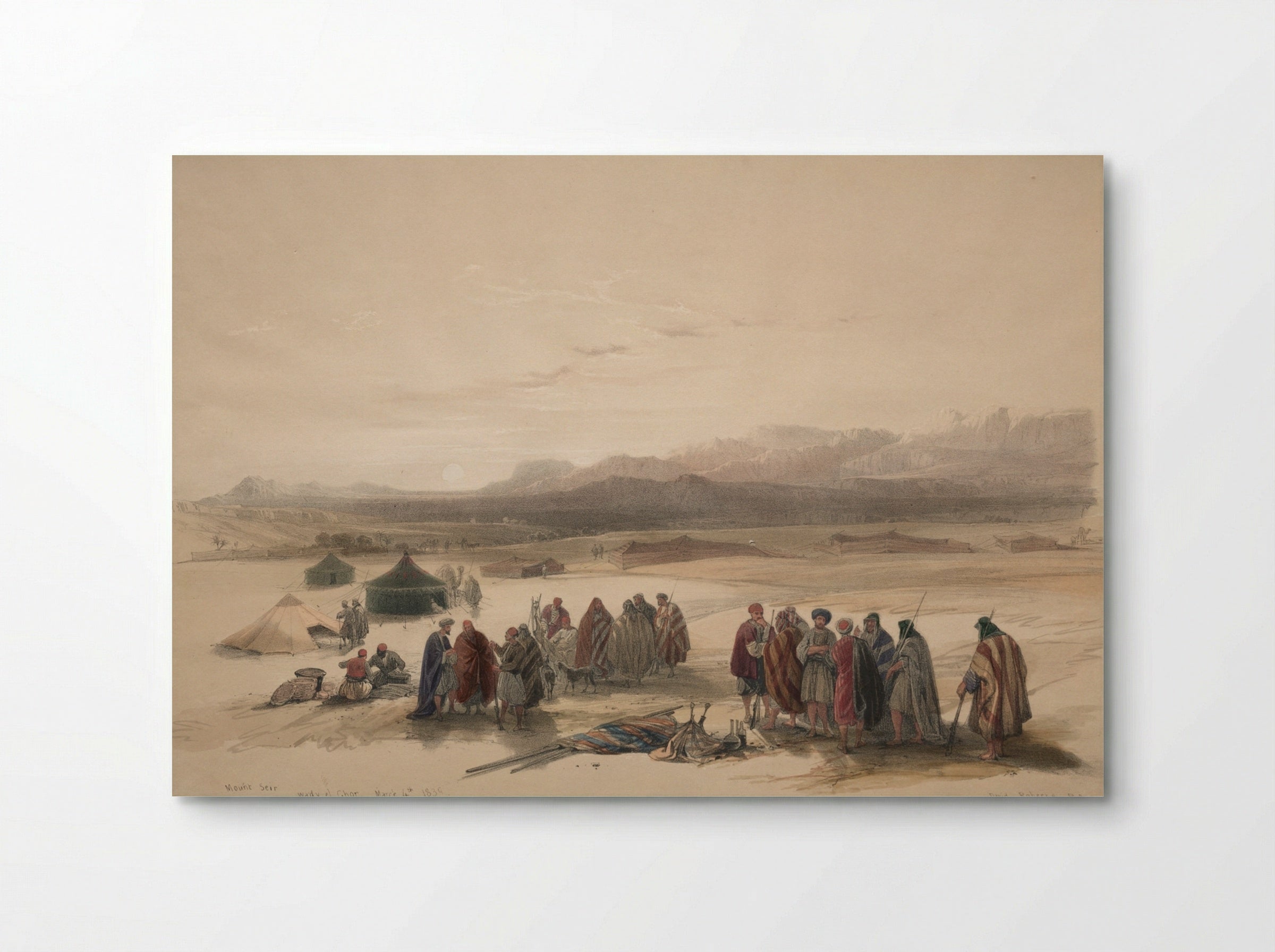 Mount Seir, Wady el Ghor - David Roberts - Poster