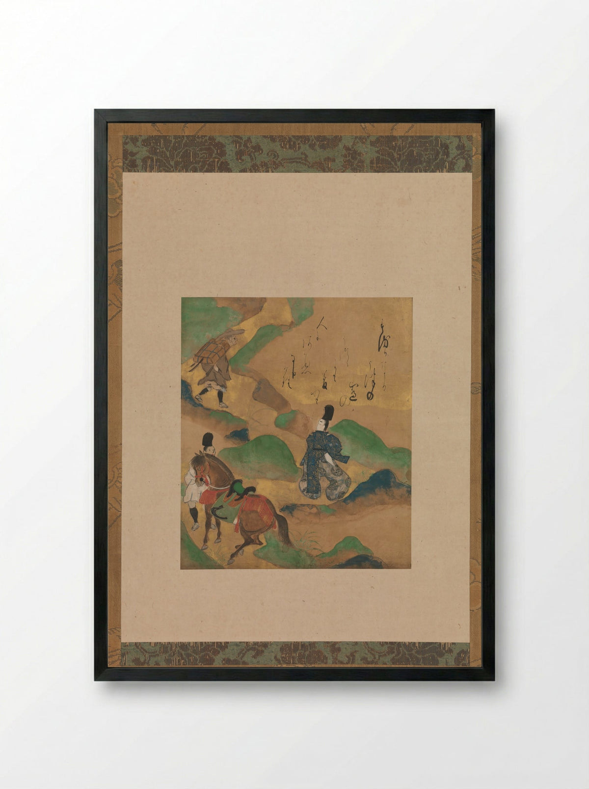 Mount Utsu - Tawaraya Sōtatsu - Framed Print Black