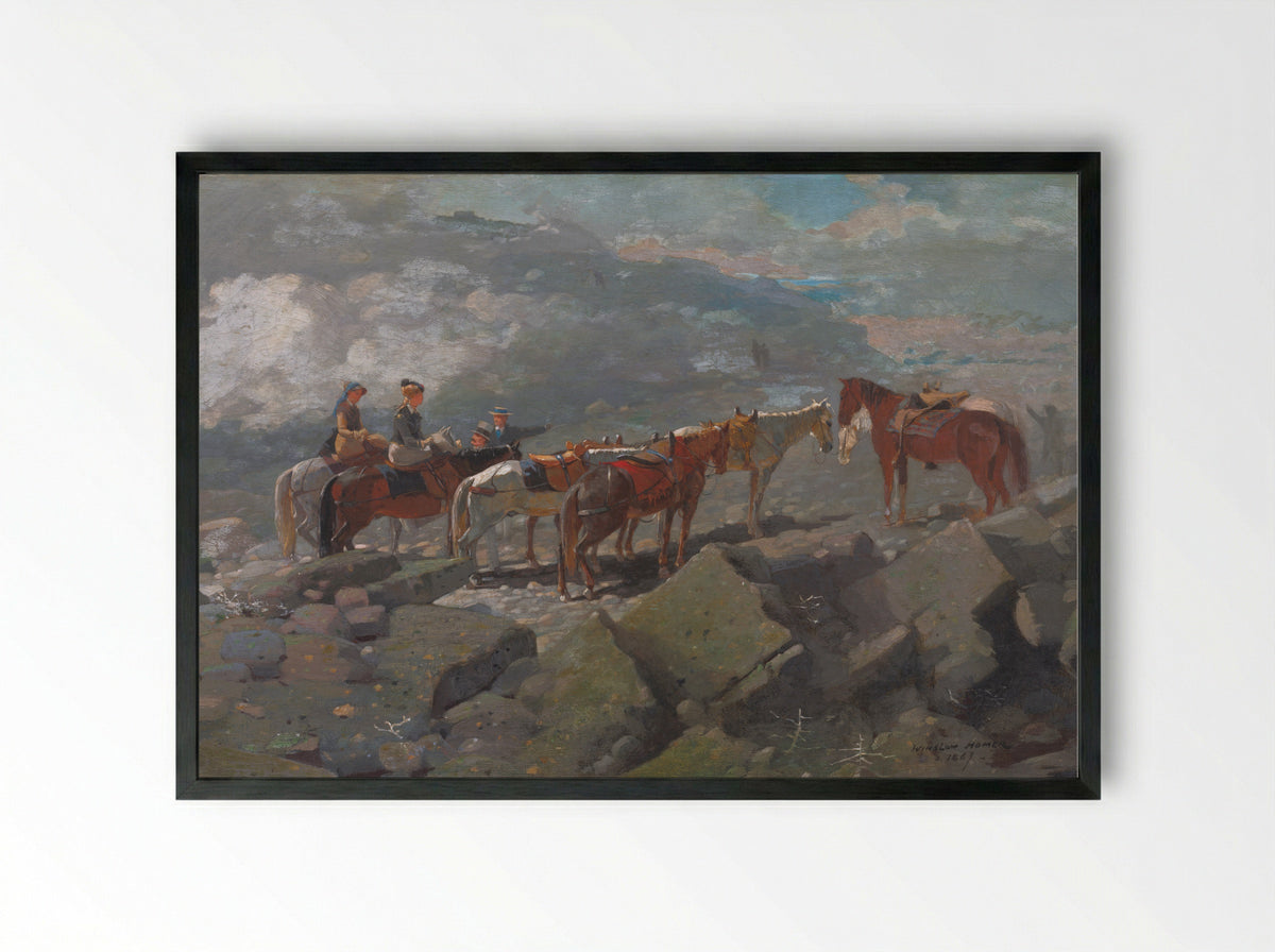 Mount Washington - Winslow Homer - Framed Print Black