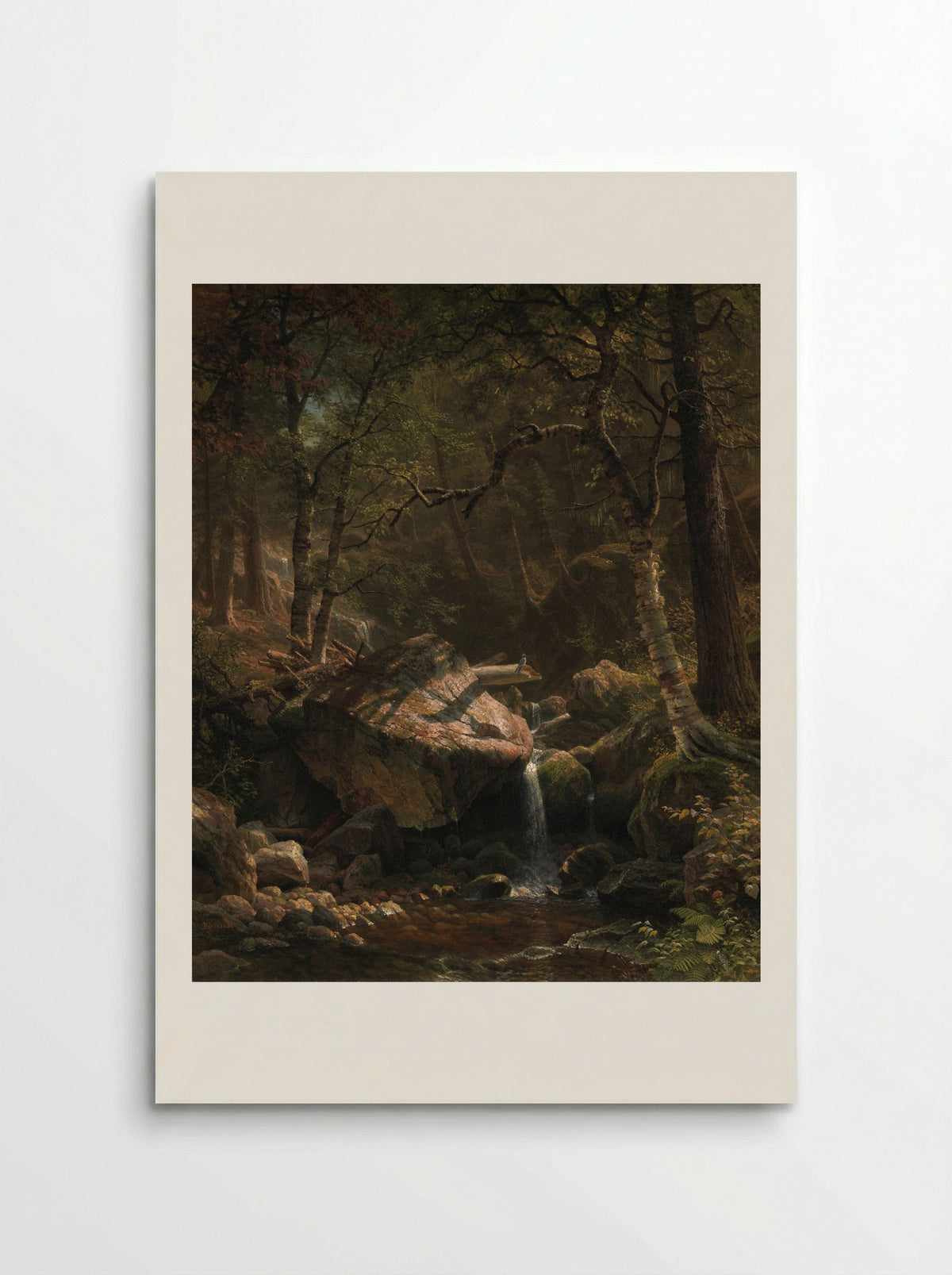 Mountain Brook - Albert Bierstadt - Poster