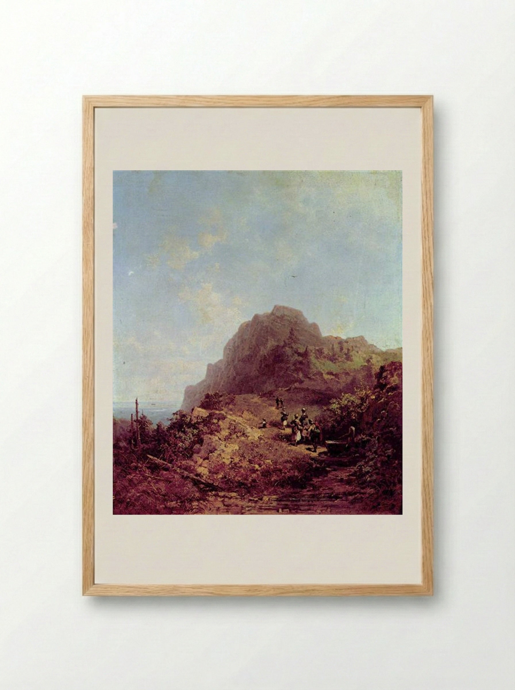 Mountain Hike (Trip to Duke Stand) - Carl Spitzweg - Framed Print Wood