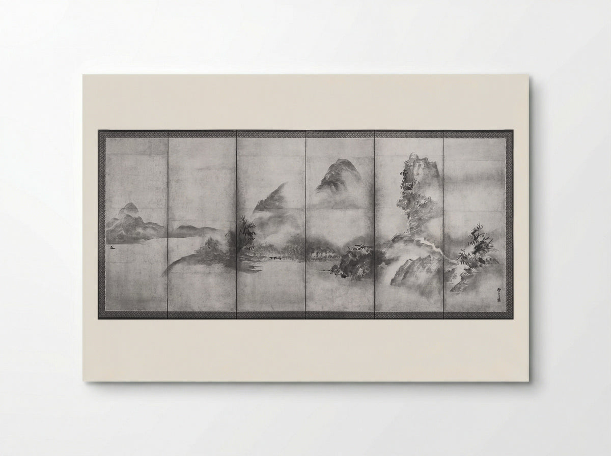Mountain Landscape, River Landscape - Shūgetsu Tōkan - Poster