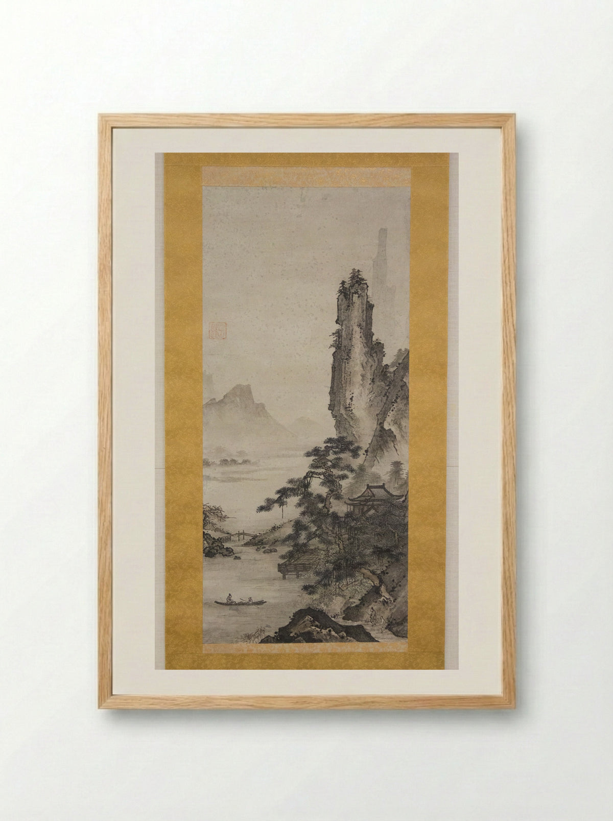 Mountain Landscape - Gakuo Zokyu - Framed Print Wood