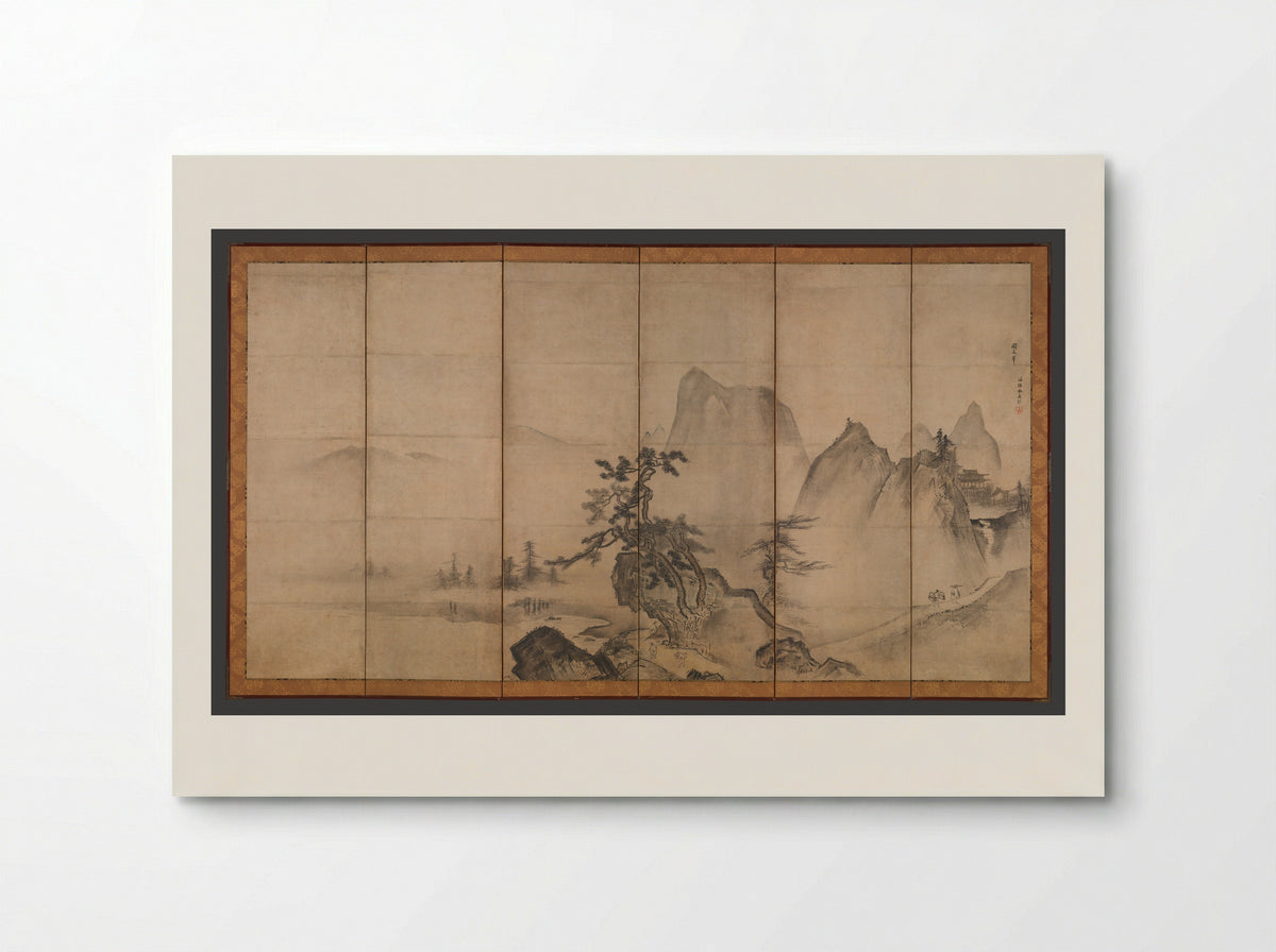 Mountain Landscape - Tenshō Shūbun - Poster