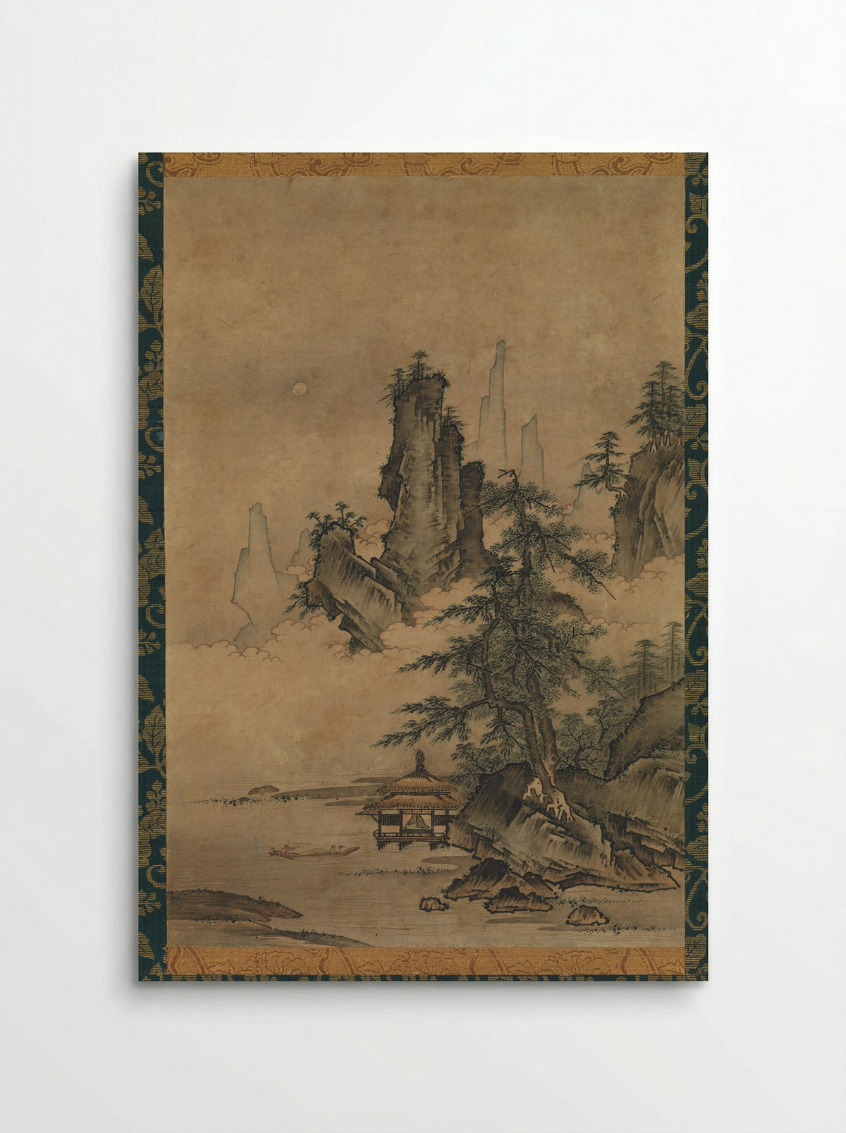 Mountain Pavilion in Mist - Maejima Sōyū - Poster