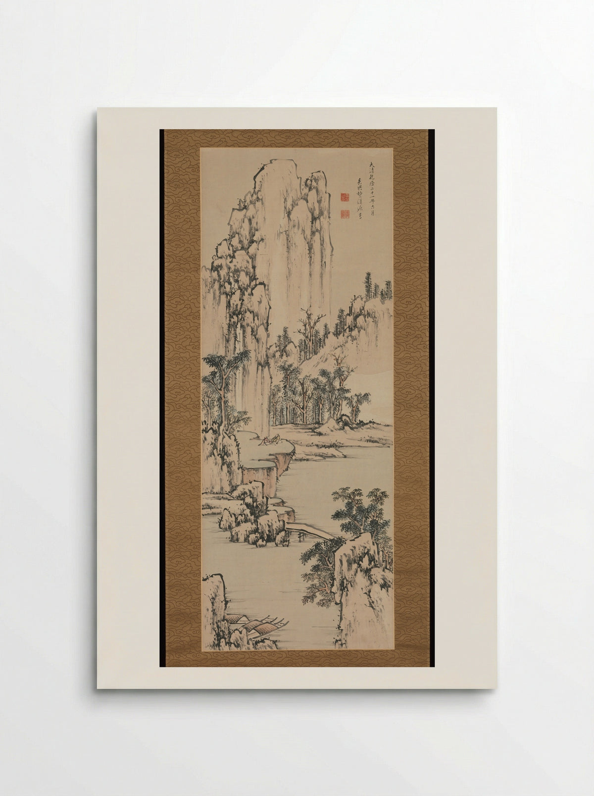 Mountain Retreat by the River - Fei Hanyuan - Poster